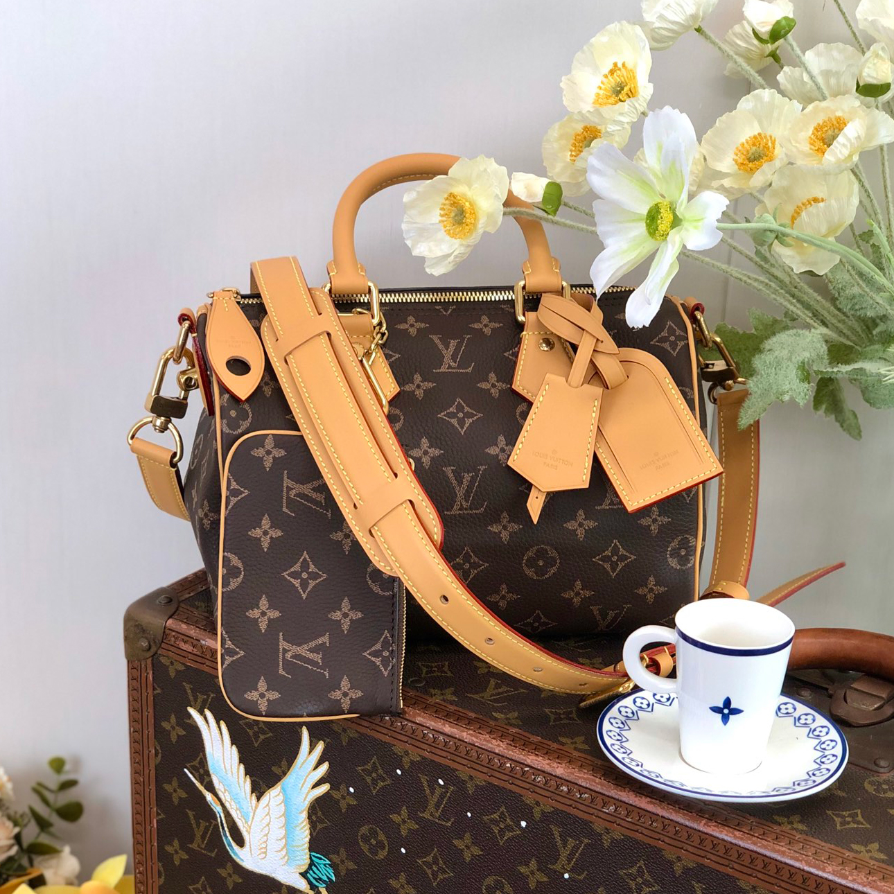 NIGO Louis Vuitton Women's Fashion Classic Caramel Coffee Brown Logo Zipper Closure Leather Shoulder Bag Handbags In Small Medium And Large Sizes Crossbody Bag Bags #nigo78659