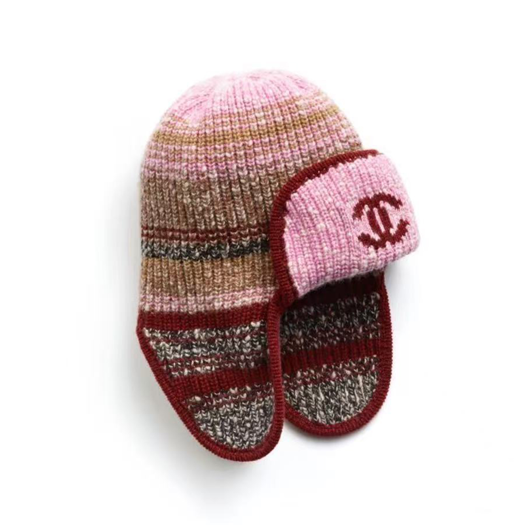 NIGO Chanel Women's Fall And Winter Cashmere Knitted Wool Cap Ear Protection Logo Warm Retro Trend Caps Hat  Accessories #nigo81643