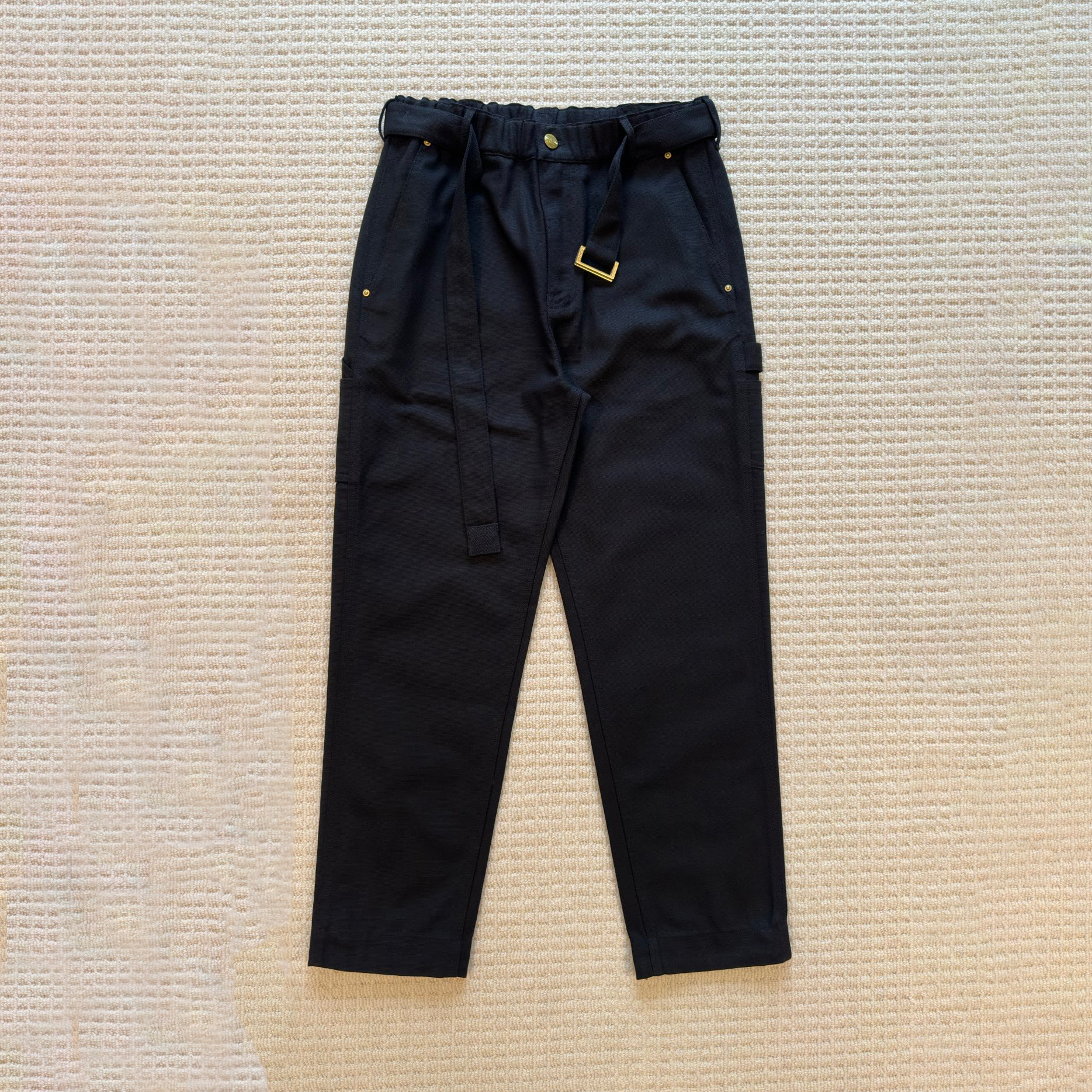 NIGO Carhartt WIP x Sacai  Men's Spring/Fall Fashion Casual Solid Color Relaxed Straight Leg Pants Work Pants #nigo78683