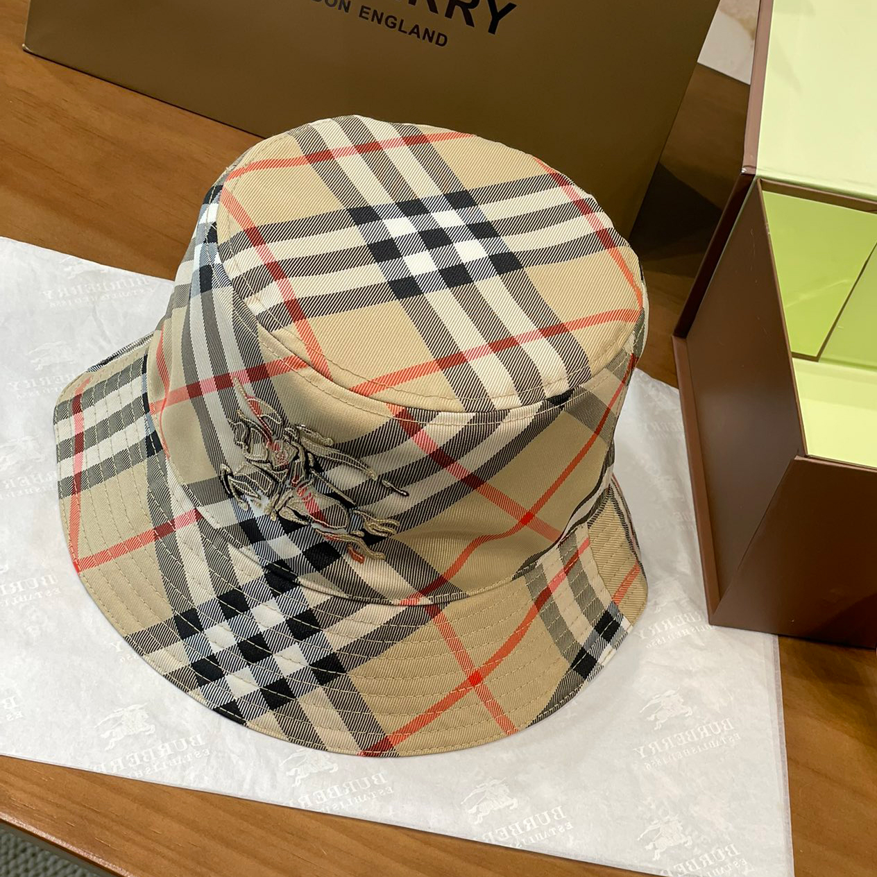 NIGO Burberry Men's And Women's  Spring/Fall Fashion Casual Classic Plaid Baseball Cap & Fisherman Hat Hat Accessories #nigo78724