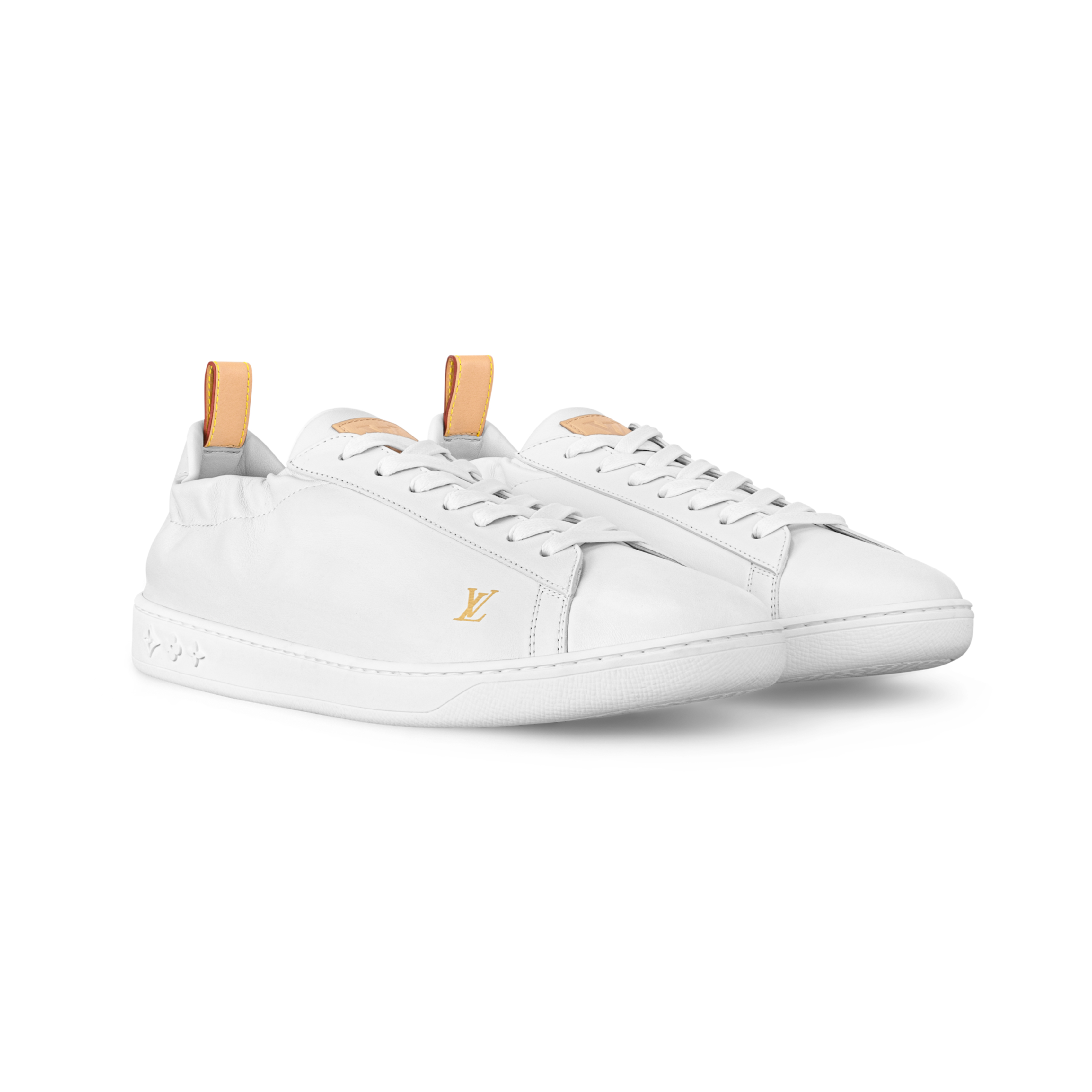 NIGO Louis Vuitton LV SOFT Men's And  Women's Spring/Fall Fashion Casual Round Toe Lace Up Solid Color Low Top Leather Mesh Fabric Sneakers Shoes #nigo78696