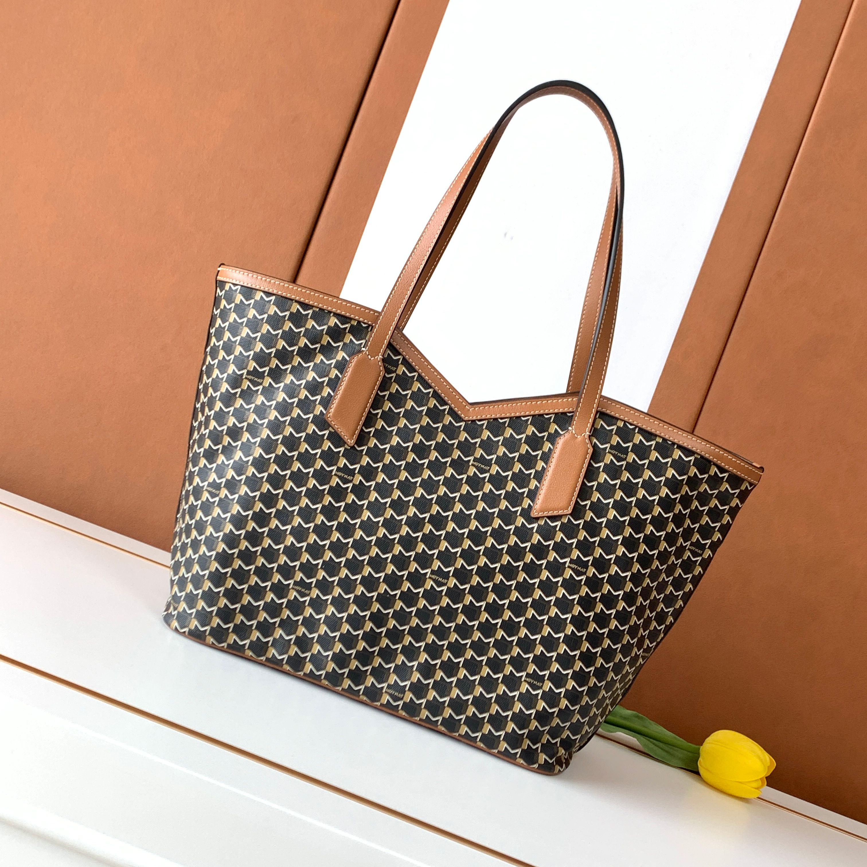 NIGO Moynat M Canvas Women's Fashion Classic Hook And Eye Closure Design Canvas Tote Bag Handbag Shoulder Bag Bags #nigo78697