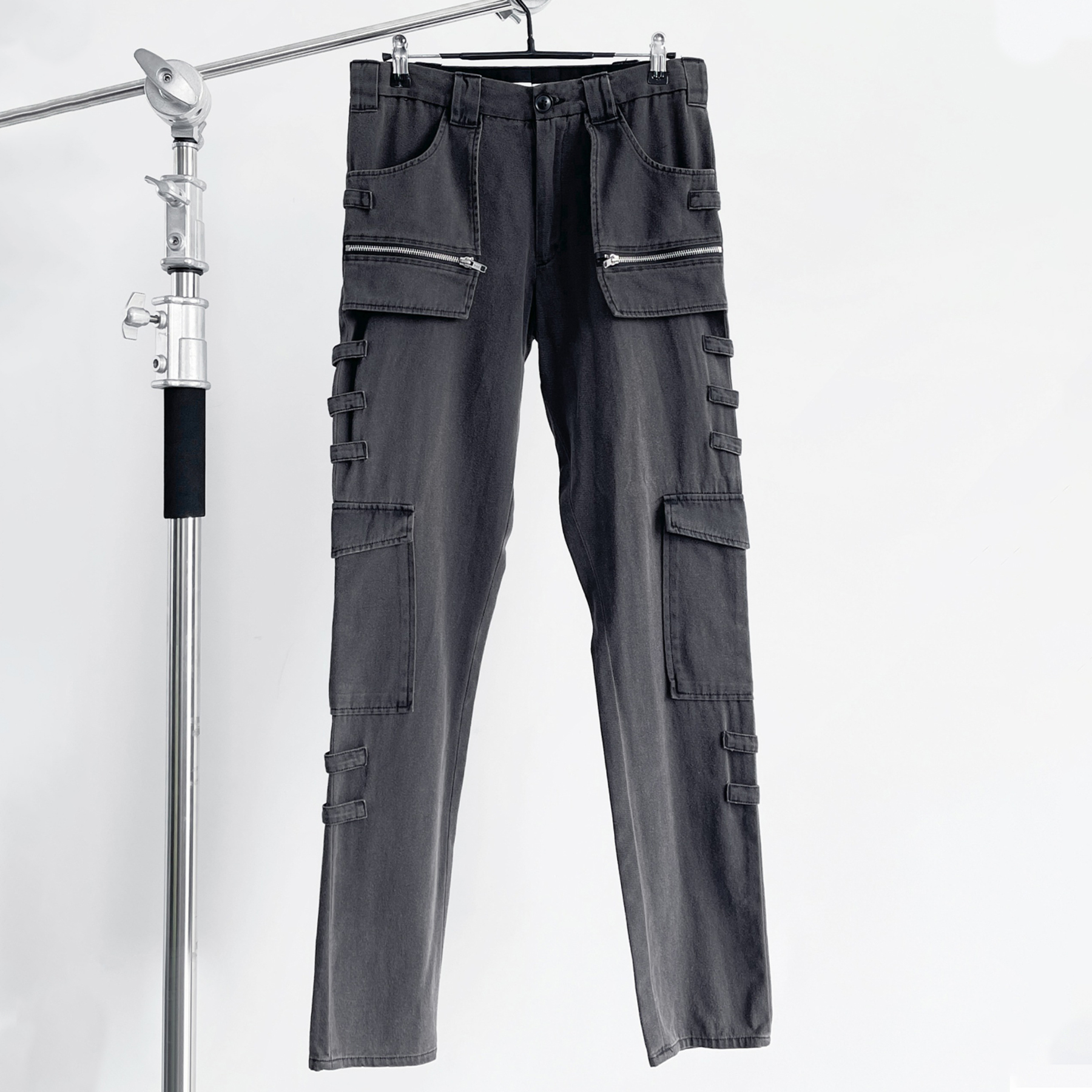 NIGO Raf Simons Men's Fall And Winter Retro Washed And Old Splicing Leggings Slim Casual Pants High Street Trend Pocket Tie Pants Ngvp #nigo2461
