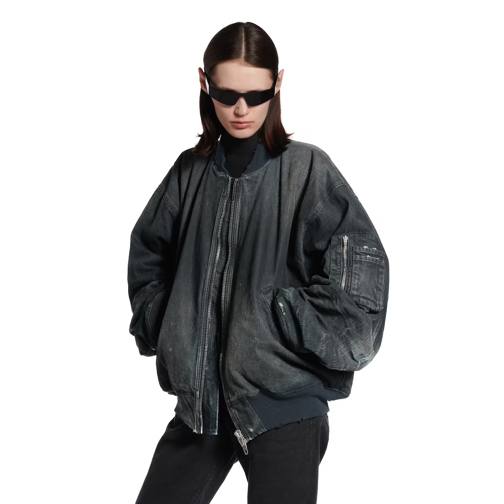 NIGO Balenciaga Men's And Women's Spring/Fall Fashion Casual Crewneck Zipper Washed Distressed Splatter-Print Cotton Jacket Down Jacket Coat #nigo78737