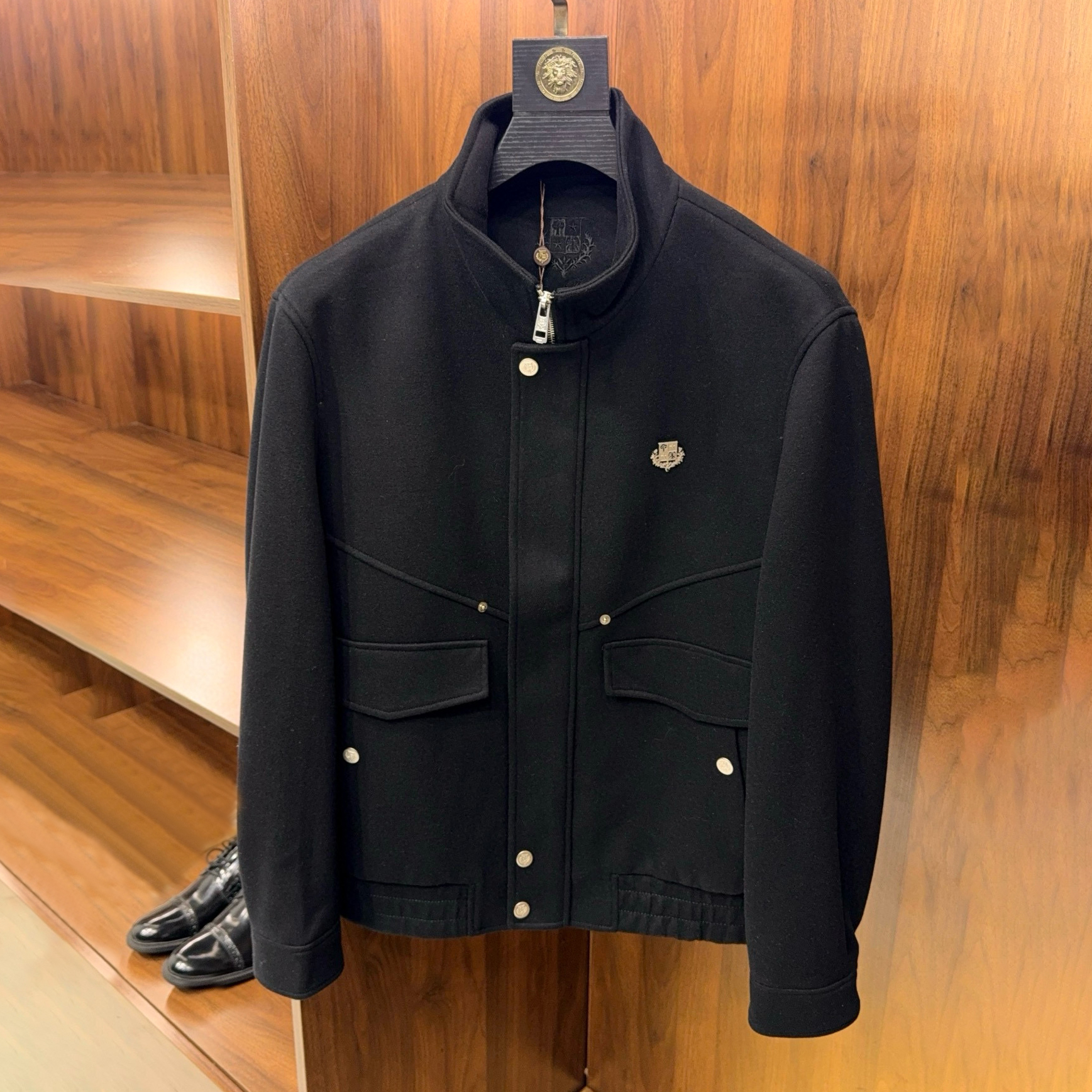 NIGO Loro Piana Men's And Women's Spring/Fall Fashion Casual Solid Color Stand Collar Trench Style Oversized Pocket Design Tencel Cotton Blend Jacket #nigo78727