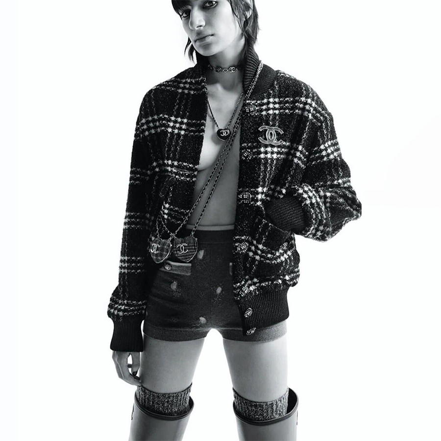 NIGO Chanel Men's & Women's Fall/Winter Vintage Plaid Single-Breasted Long-Sleeve Solid Color High-Neck Jacket Ngvp #nigo2369