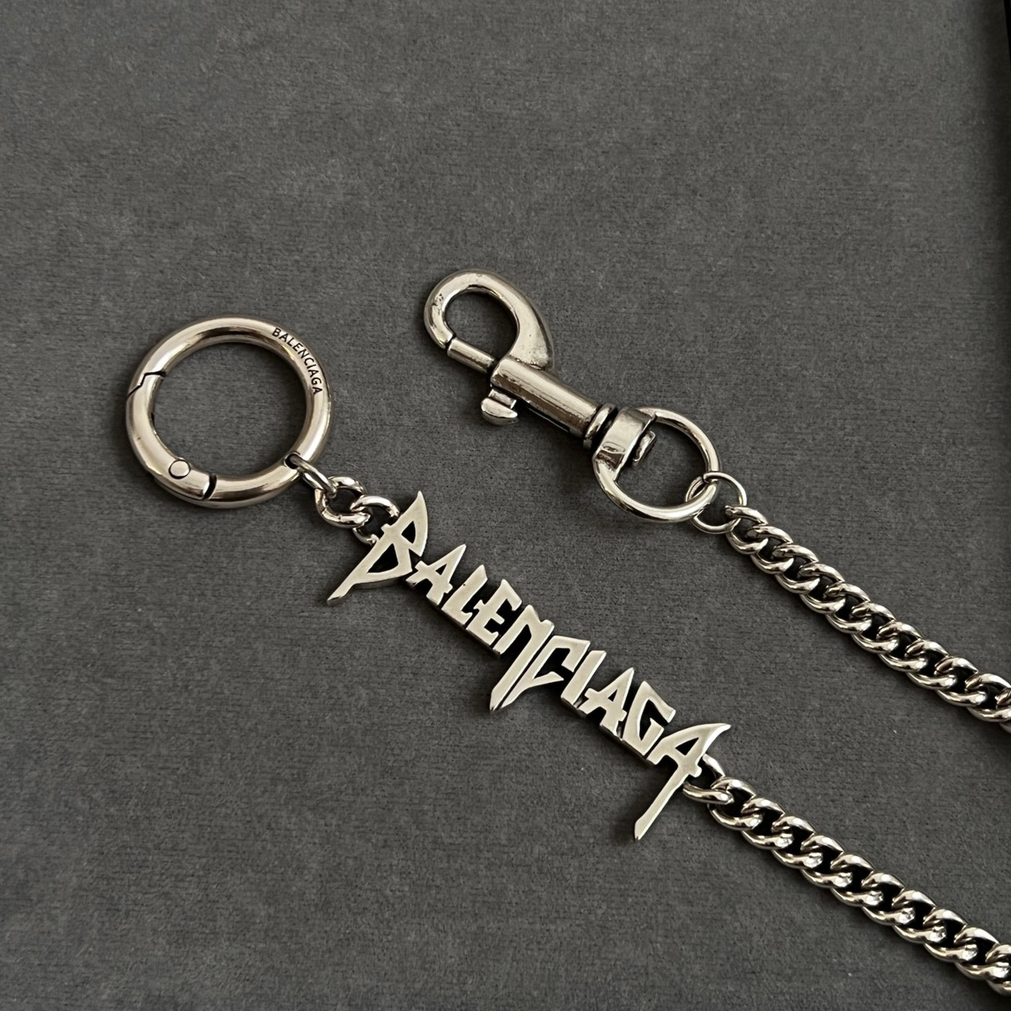 NIGO Balenciaga Men's and Women's Fashion Trends Vintage Style Brass Necklace  Keyring Belt Chain  Accessories  #nigo78745