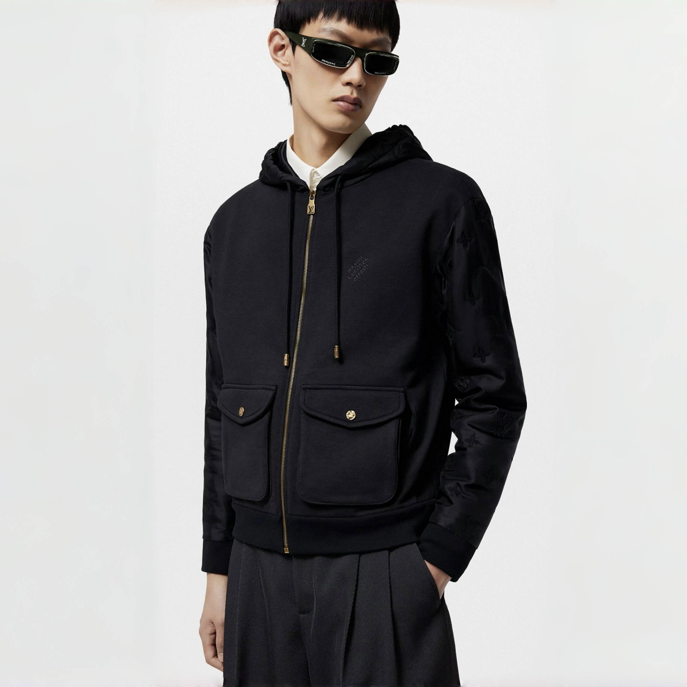 NIGO Louis Vuitton Men's Spring/Fall Fashion Casual Solid Color Hooded Zipper Long Sleeve Jacket #nigo78761
