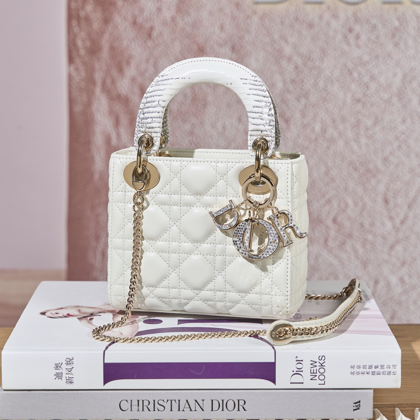 NIGO Dior Women's Fashion Classic Logo Badge Decorated Leather Chain Handbag Tote Shoulder Bag Bags #nigo78757