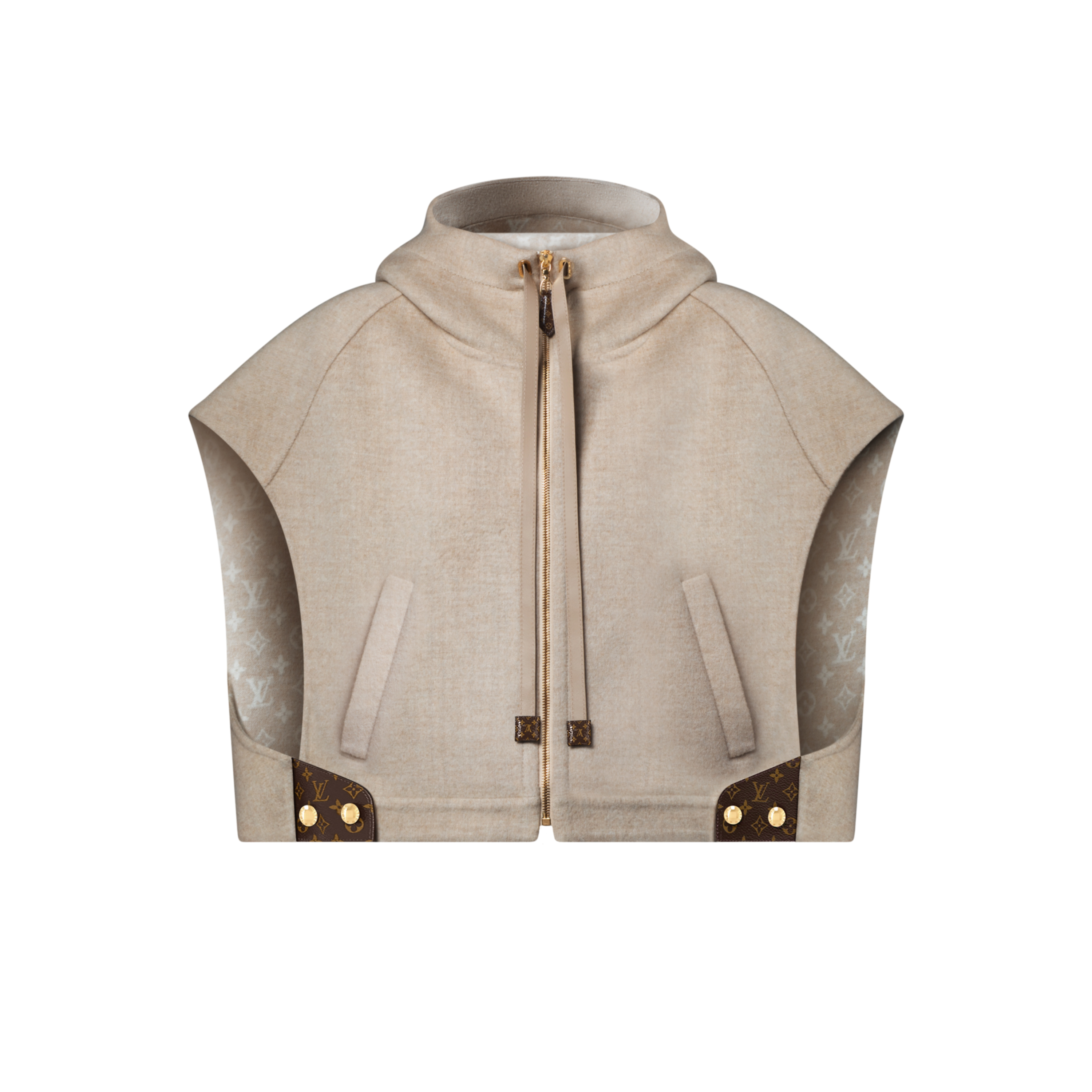 NIGO Louis Vuitton Women's Fall/Winter Fashion Casual Hooded Sleeveless Short Vest Jacket #nigo78747