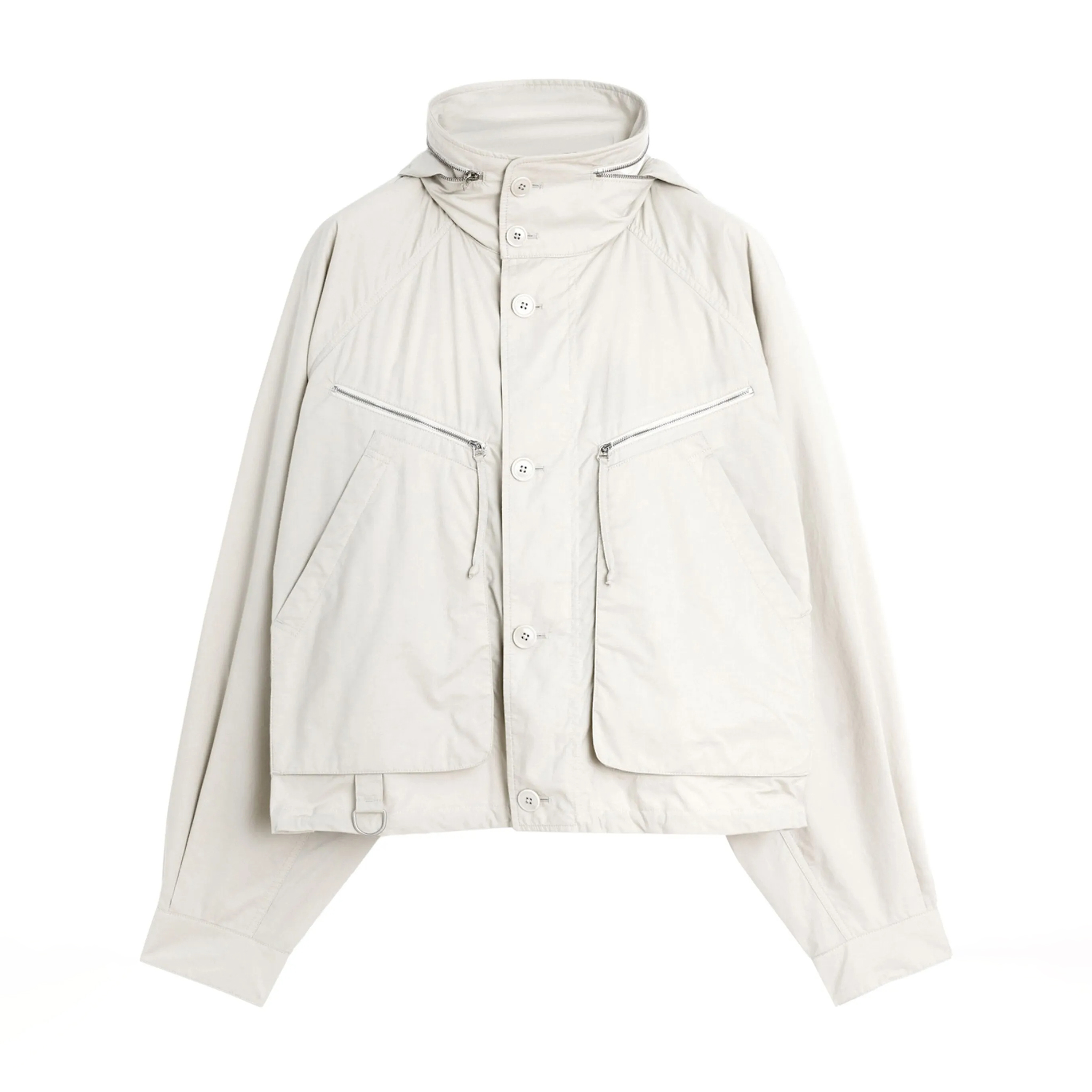 NIGO Lemaire Men's Spring/Fall Parachute Jacket Solid Color High-Neck Cotton Zipper Jacket with Zippered Pockets Ngvp #nigo2378