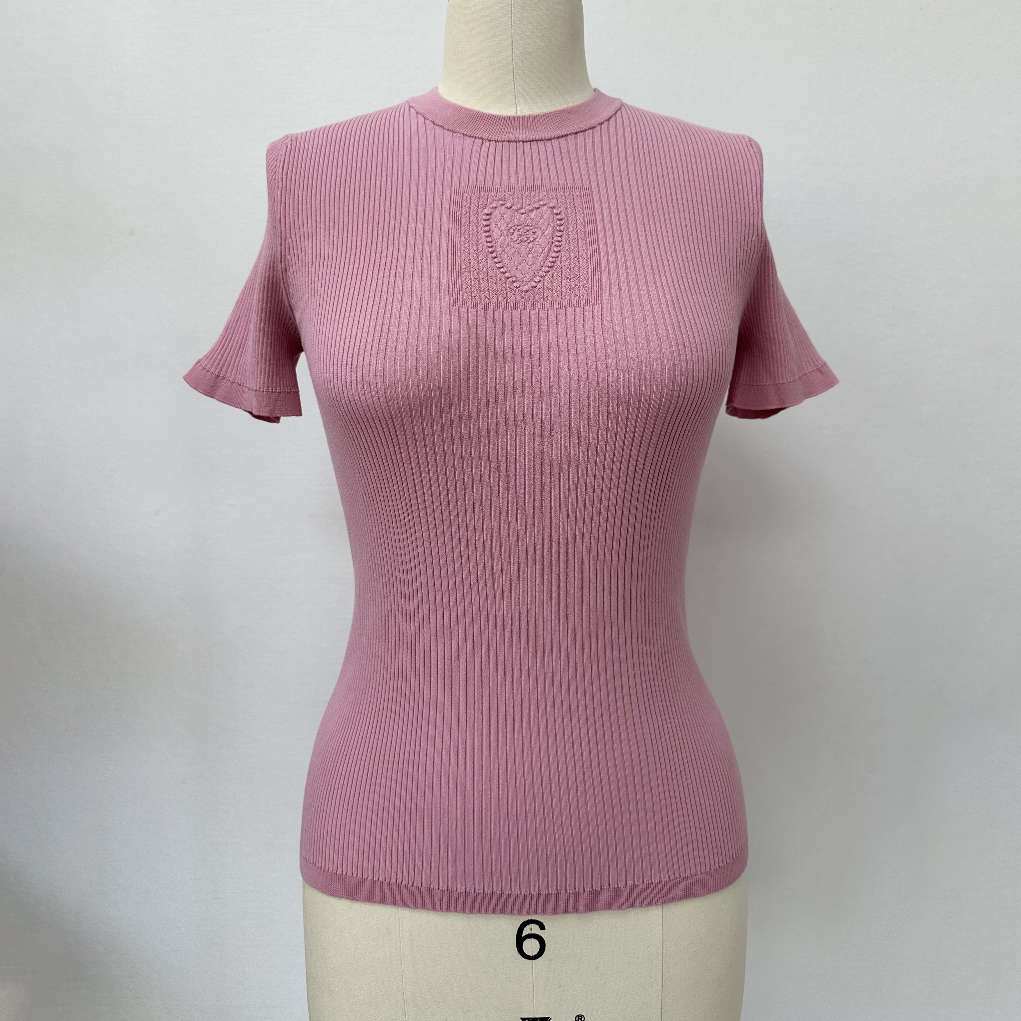 NIGO Chanel Women's Summer Fashion Casual Crew Neck Pullover Combed Cotton Yarn Solid Color Knit Short Sleeve T-Shirt #nigo78781