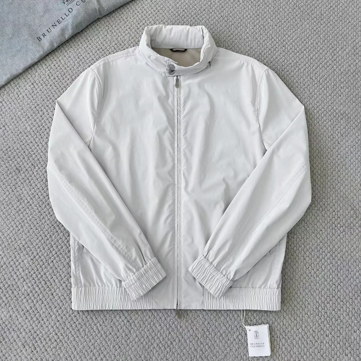 NIGO Brunello Cucinelli Men's Spring/Fall Fashion Casual Stand Collar Zipper Waist Elastic Long Sleeve Jacket #nigo78776