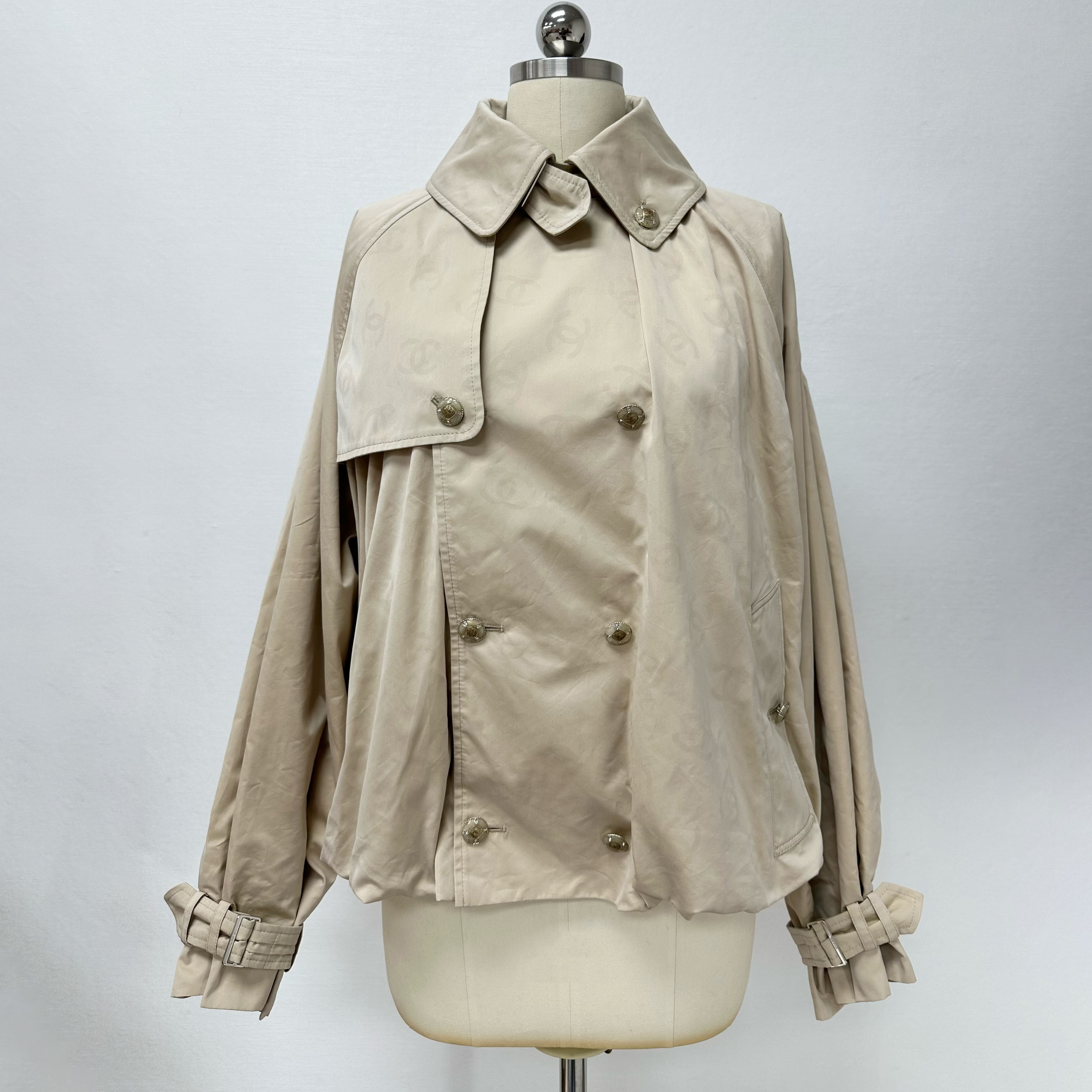 NIGO Chanel Women's Spring/Fall Fashion Casual Lapel Double Breasted Printed Short Trench Coat Jacket #nigo78777