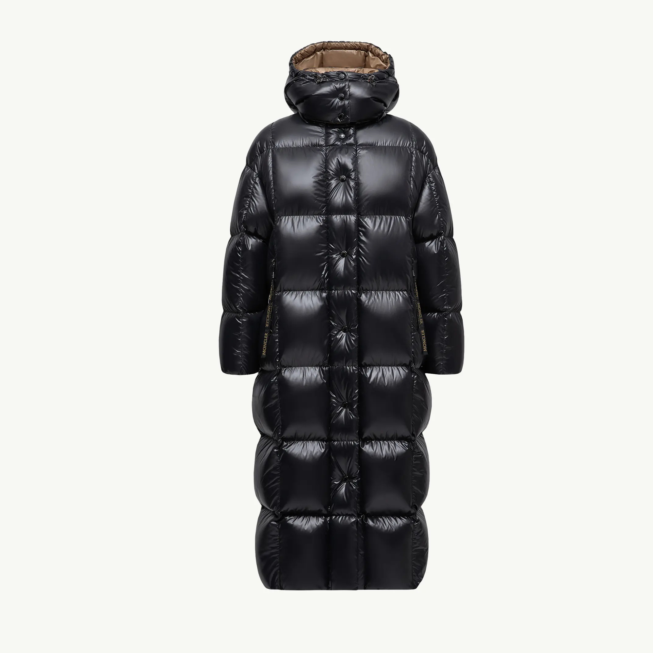 NIGO Moncler Parnaiba Men's And Women's Winter Fashion Casual Solid Color Nylon White Goose Down Hooded Long Down Jacket #nigo78769