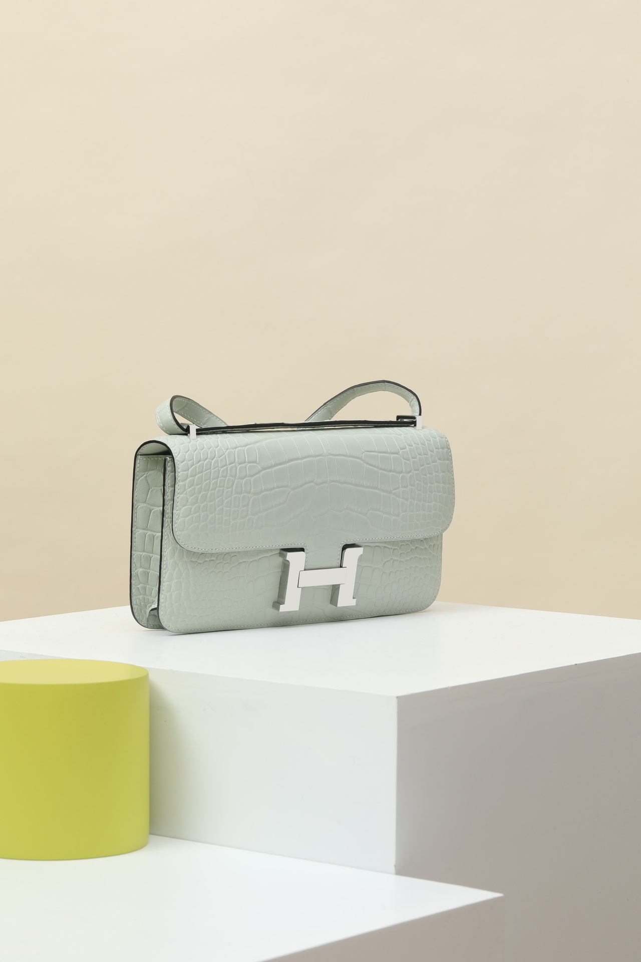 NIGO Hermes Women's Fashion Classic Matte Alligator Leather Underarm Bag Shoulder Bag Tote Bag Bags CJG2401600 #nigo78783