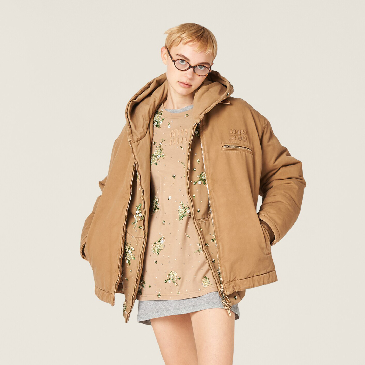 NIGO MiuMiu Women's Spring/Fall Fashion Casual Crewneck Pullover Hand-Embellished Rhinestone Floral Long-Sleeve T-Shirt #nigo78789