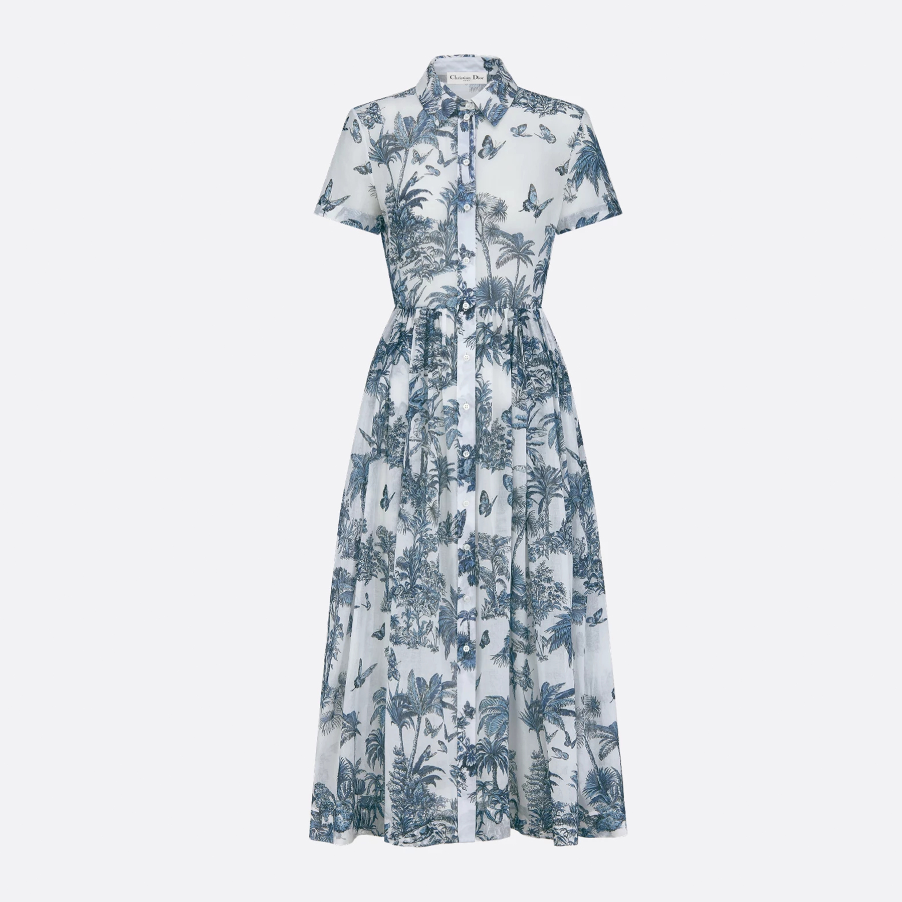 NIGO Dior Dioriviera Midi Long Shirt Style Dresses Women's Spring Summer Exquisite Elegant Fashion Dresses Dresses Lapel Short Sleeve Dress Ngvp #nigo2477