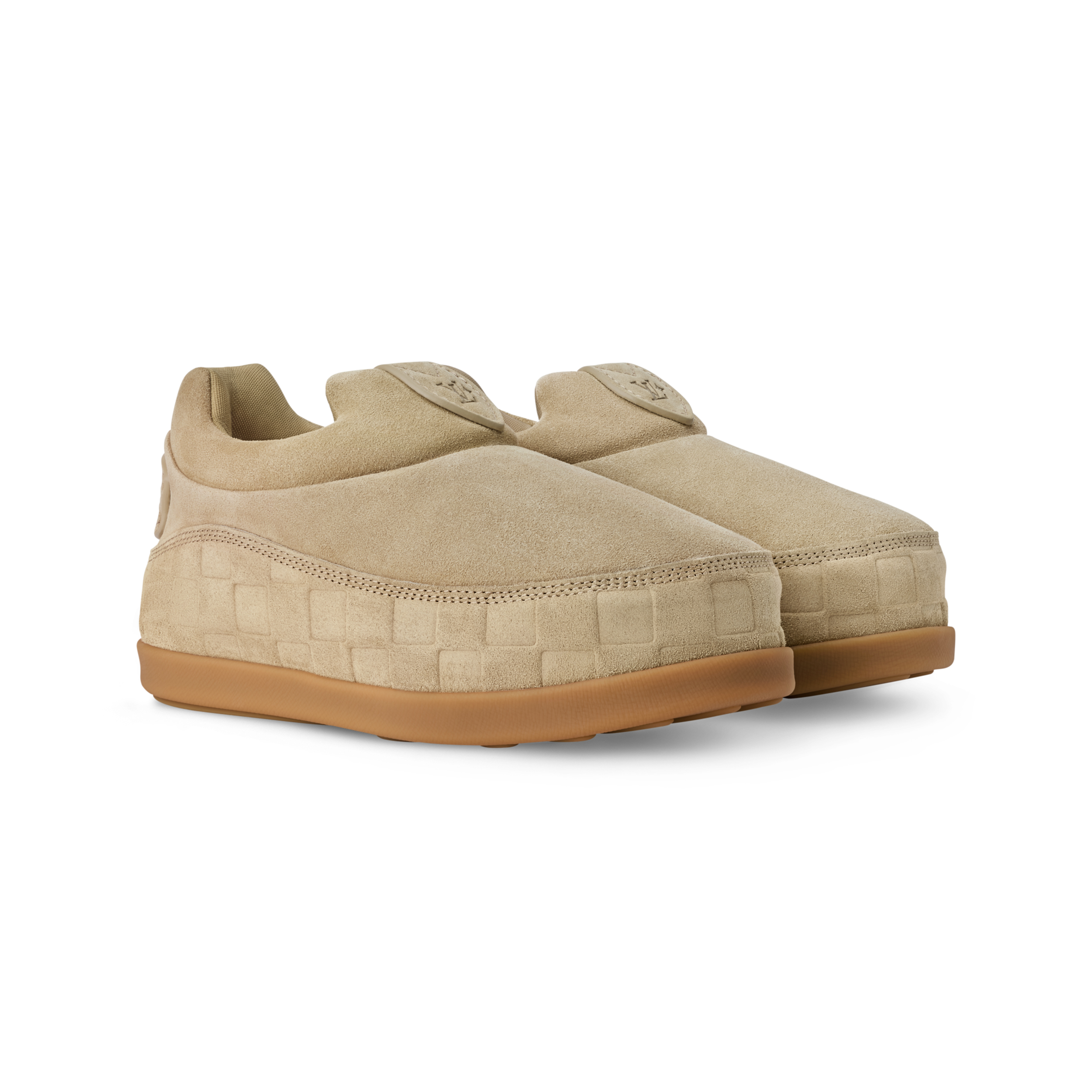 NIGO Louis Vuitton LV Yeti Men's And Women's Winter Fashion Casual Round Toe Slip On Suede Flat Low Top Thick-Sole Snow Boots Shoes #nigo78812