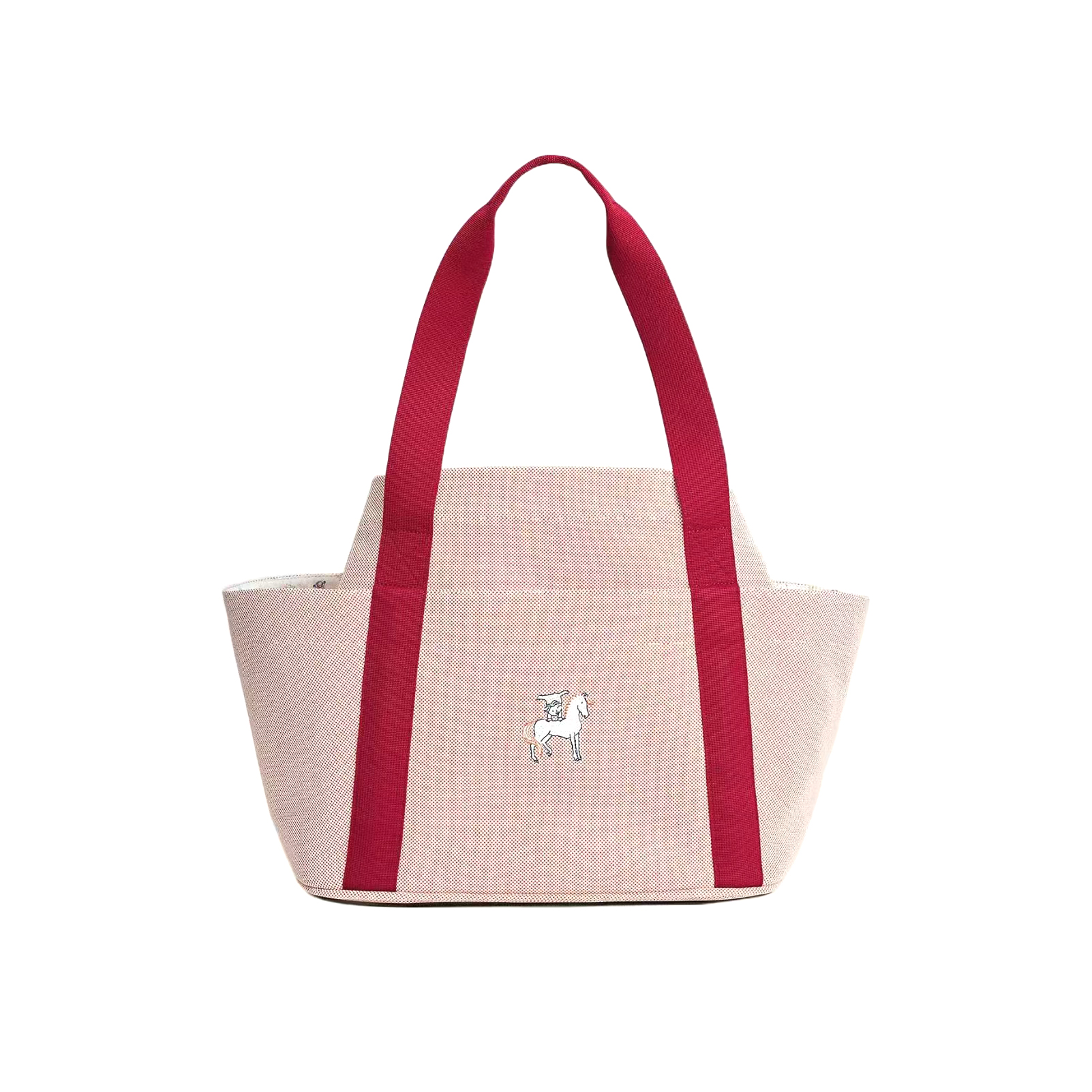 NIGO Hermes Unisex Fashion Casual Wool Linen Cotton Color Block Parenting Bag Shoulder Bag Tote Bag Bags #nigo78794