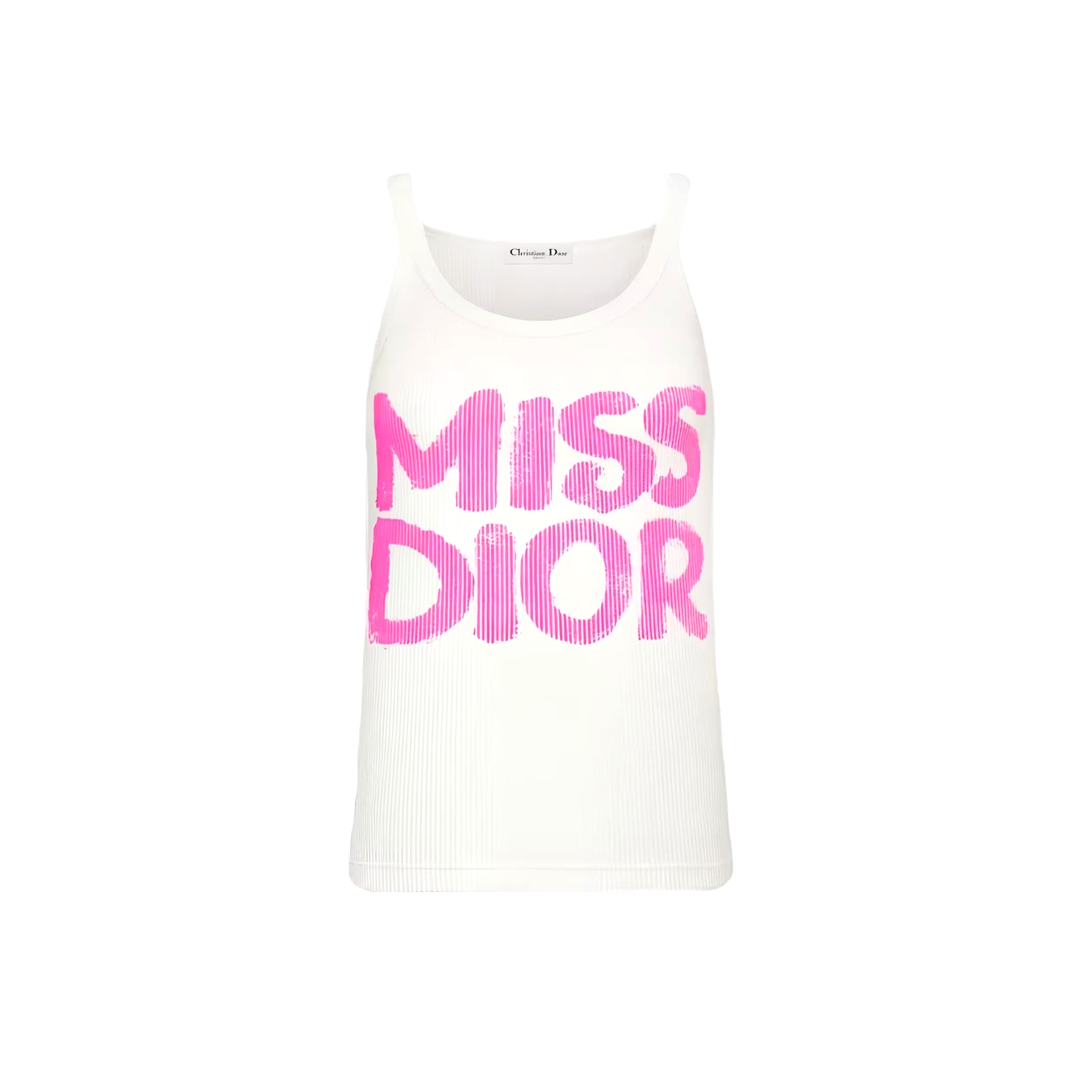 NIGO Dior Women's Summer Fashion Casual Crew Neck Pullover Sleeveless Tank Top with Hand-Painted Print and Letter Embellishments Vest #nigo78786