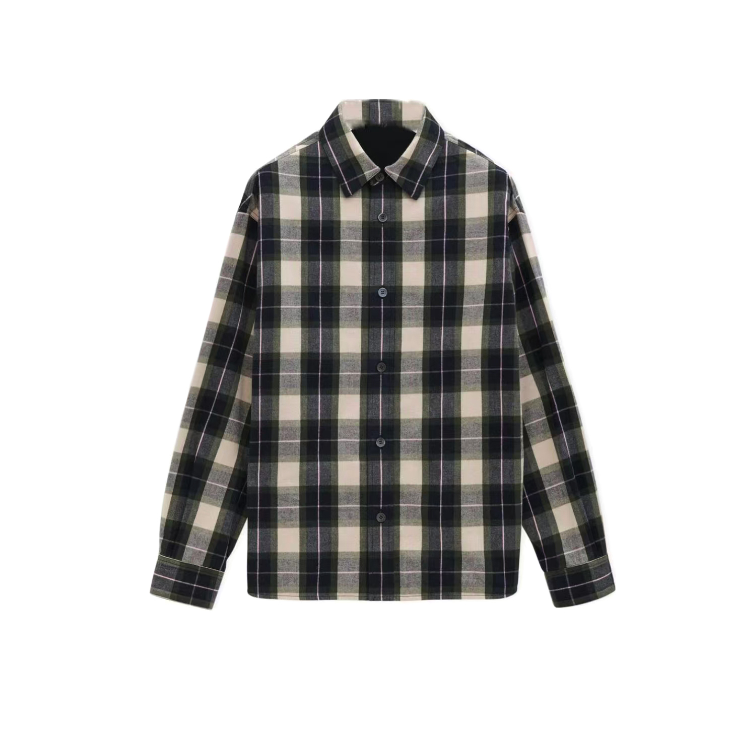 NIGO Loewe Men's And Women's Spring/Fall Fashion Casual Checkered Collared Single Breasted Long Sleeve Shirt #nigo78827