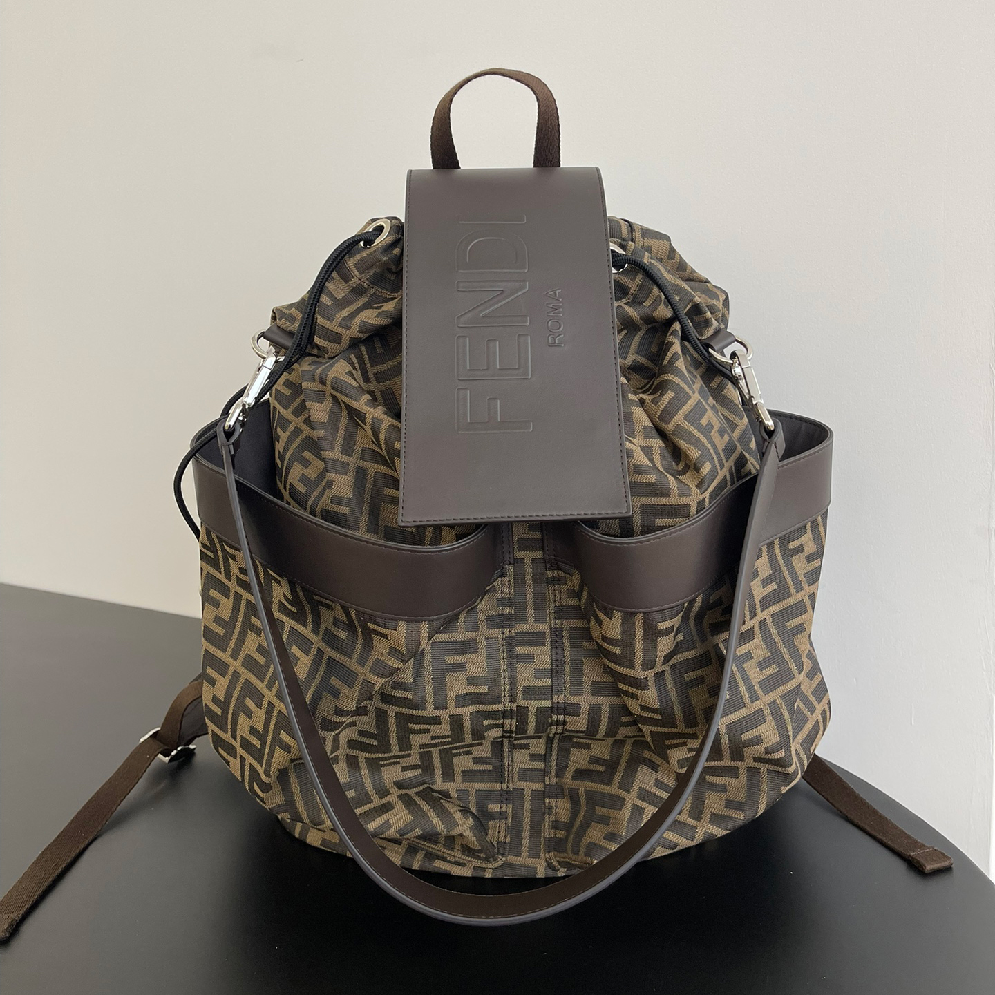 NIGO Fendi Unisex Fashion Classic Monogram Multi-Function Drawstring Backpack Tote Bag Bags #nigo78816