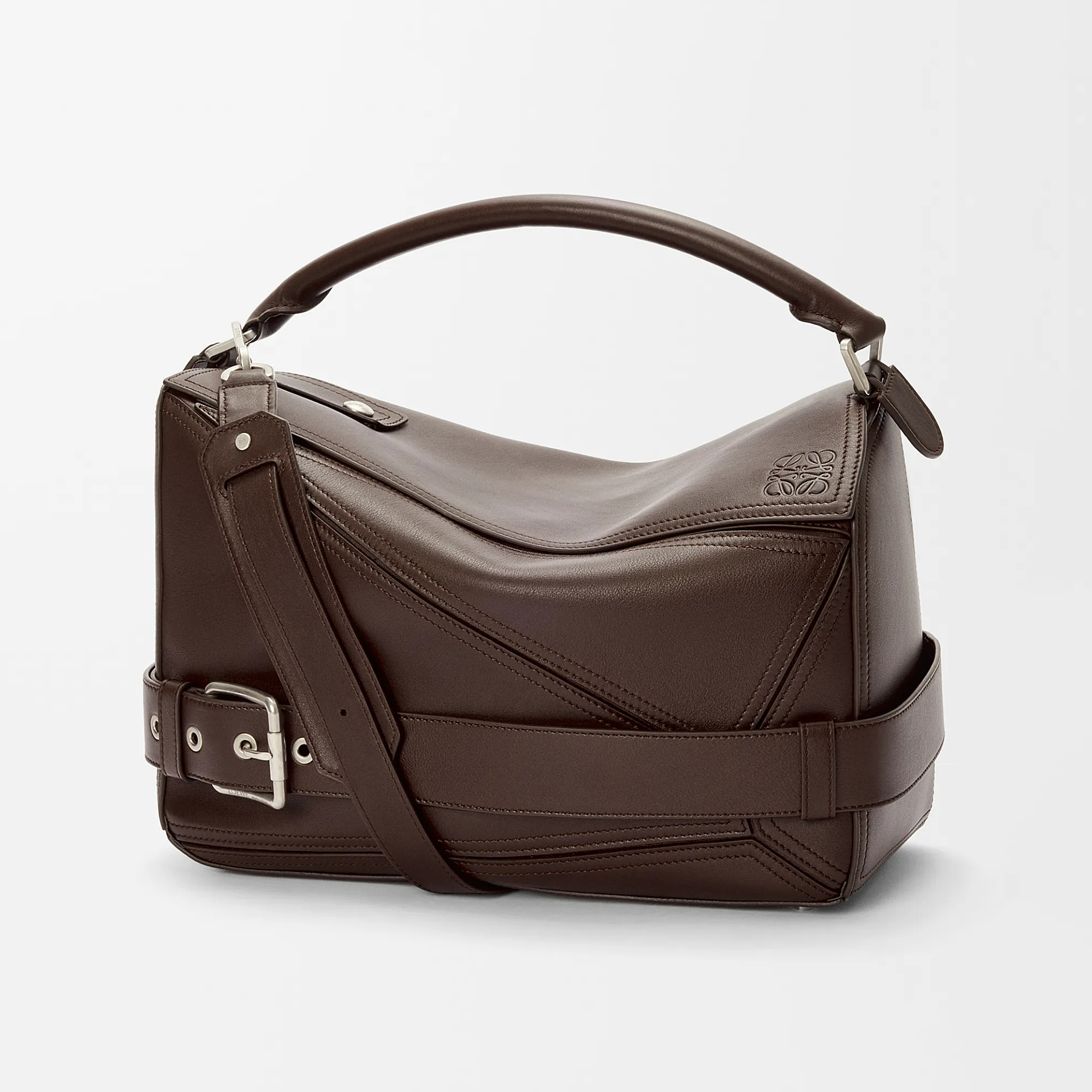 NIGO Loewe Puzzle Biker Women's Fashion Classic Solid-Color Geometric Print Glossy Cowhide Leather Puzzle Biker Handbag Bag Bags B510BP1X01 #nigo78829