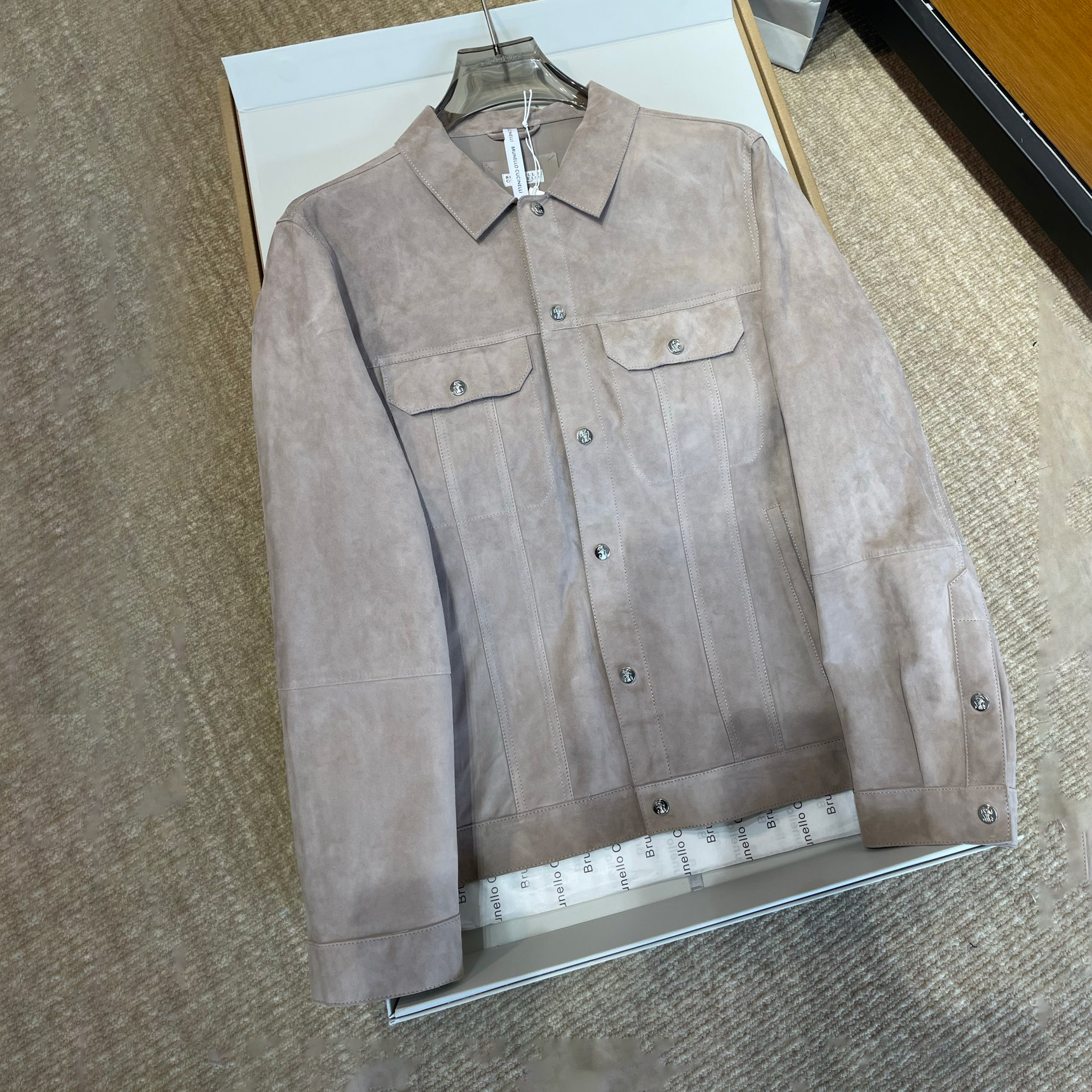 NIGO Brunello Cucinelli Men's Spring/Fall Fashion Casual Solid-Color Stand-Up Collar Single-Breasted Jacket #nigo78845