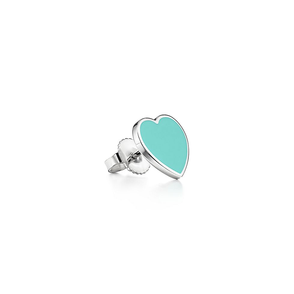 NIGO Tiffany & Co. Return to Tiffany™ Women's Fashion Classic 925 Sterling Silver Heart Shaped Letter Stud Earrings Jewelry Accessories #nigo78866