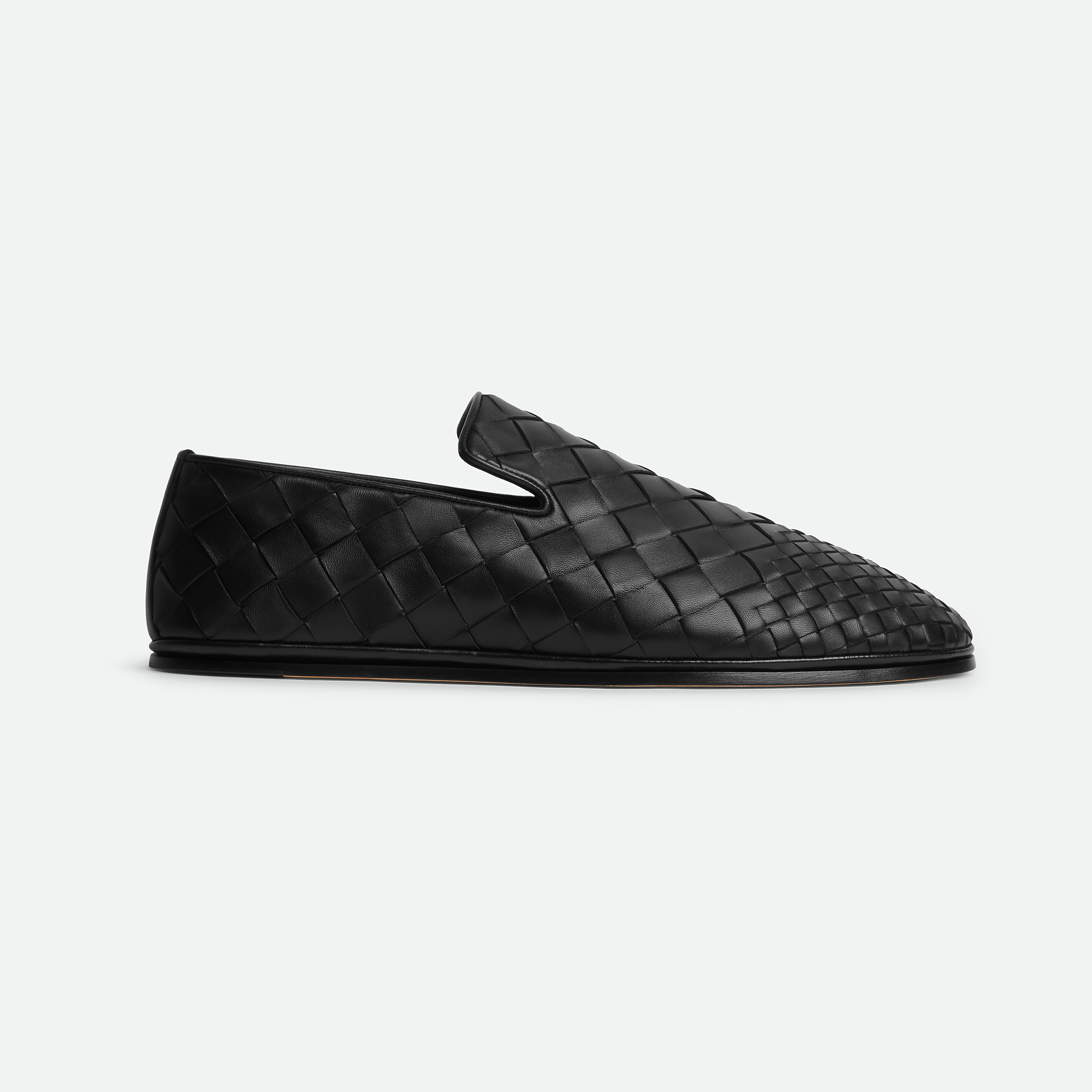 NIGO Bottega Veneta Men's and Women's Spring/Fall Fashion Casual Round Toe Slip On Leather Hand-Woven Oxford Shoes Shoes #nigo78859