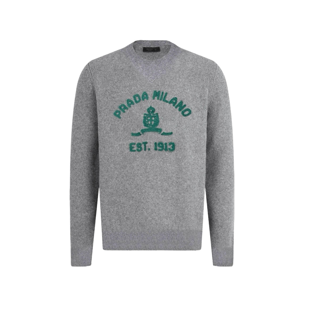 NIGO Prada Men's And Women's Spring/autumn Fashion Casual Wear Casual Solid Color Crew Neck Logo Embroidered Knit Sweater #nigo78874
