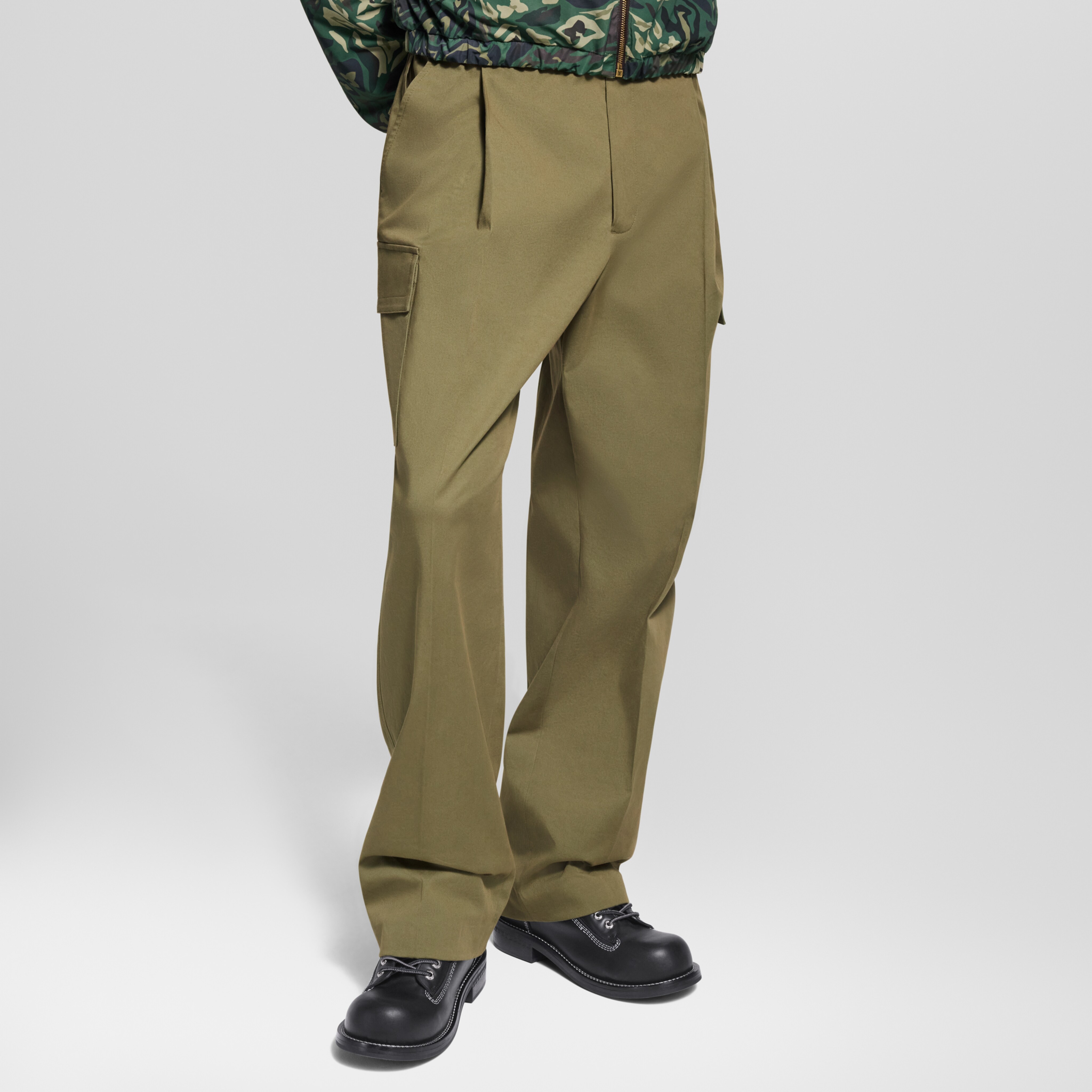 NIGO Louis Vuitton Men's Spring/Fall Fashion Casual Solid Color Cotton Twill Workwear Pants With Embroidery Pants #nigo78875