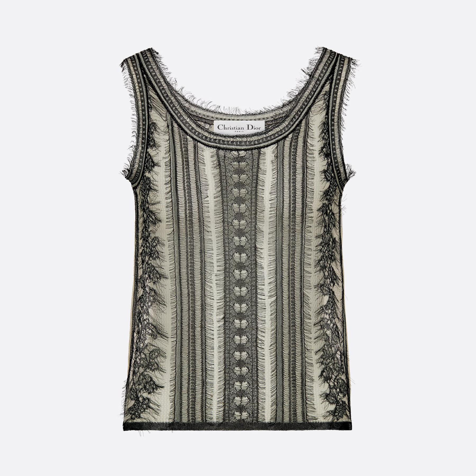 NIGO Dior Women's Summer Lace Knit Stretch Hollow-Out Solid Color Sleeveless Vest Ngvp #nigo2397