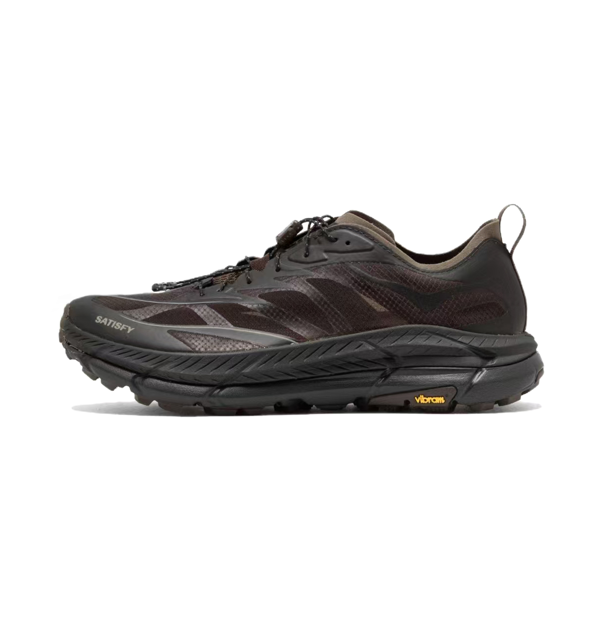 NIGO Satisfy x HOKA RUNNING MAFATE TRAIL Men's And Women's Spring/Fall Fashion Casual Round Toe Lace Up Solid Color Mesh Breathable Sneakers Casual Shoes #nigo78916