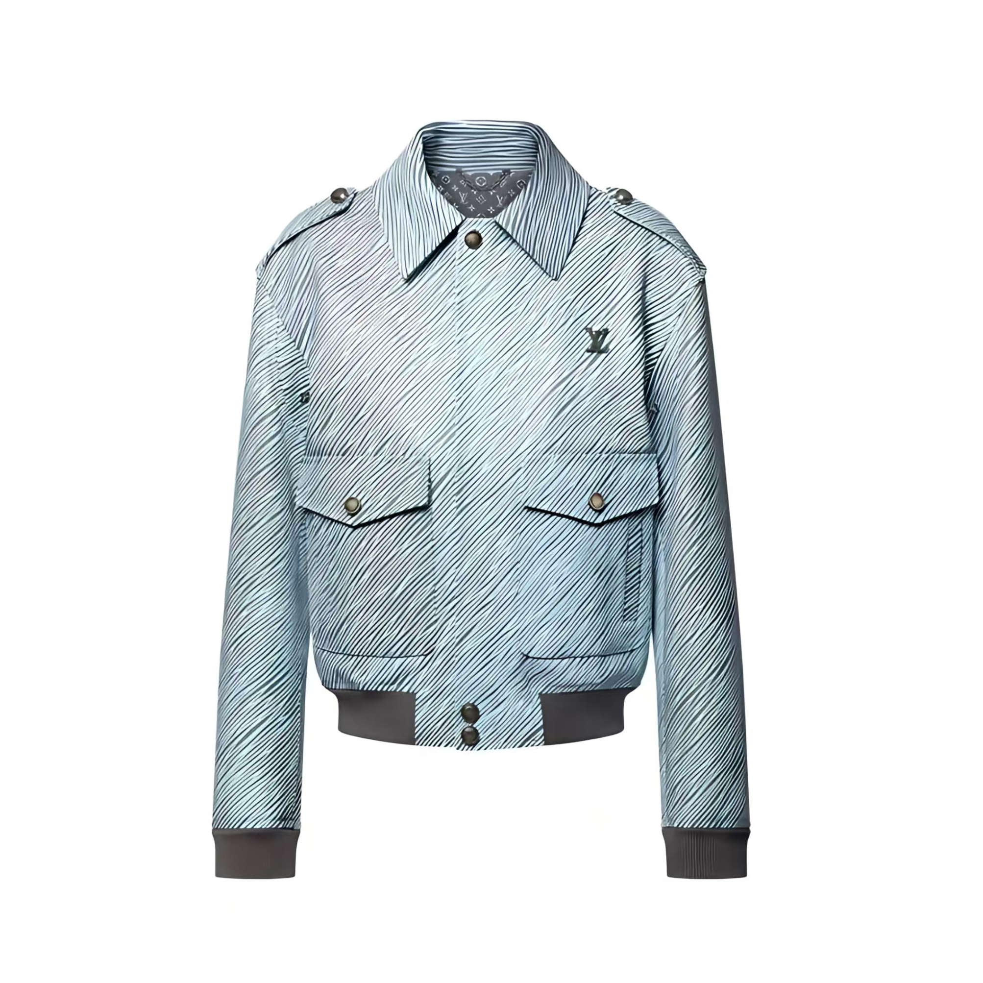 NIGO Louis Vuitton Men's And Women's Spring/Fall Fashion Casual Collared Letter Print Suede Long Sleeve Leather Jacket #nigo78896