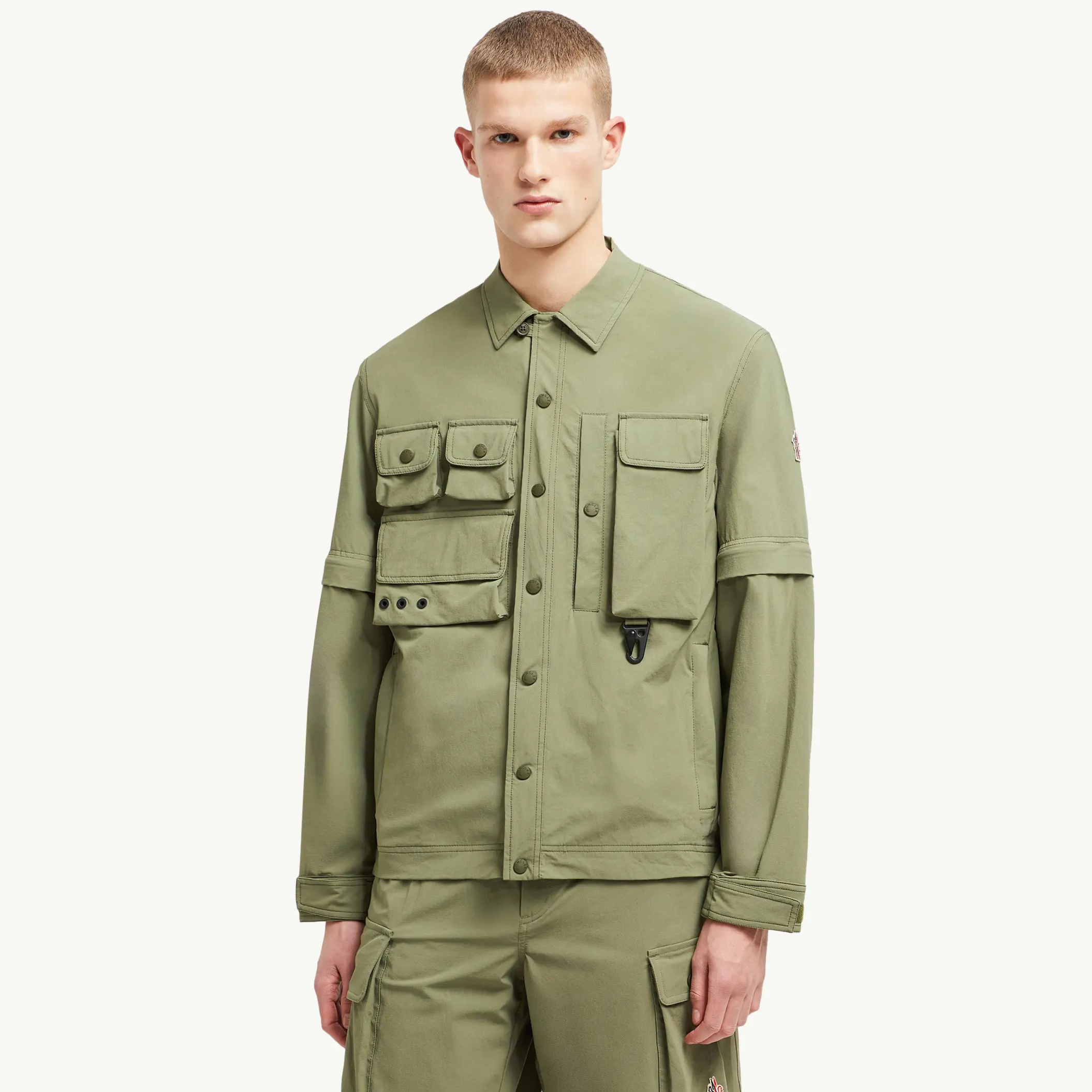 NIGO Moncler Men's Spring/Fall Casual Single-Breasted Solid Color Multi Pocket Detachable Sleeve Workwear Jacket #nigo78895