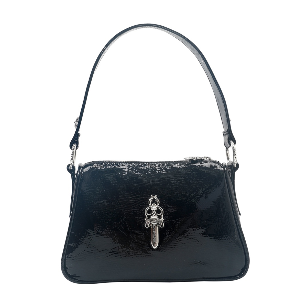 NIGO Chrome Hearts Women's Fashion Classic Leather Sword Jacquard 925 Sterling Silver Jewelry Solid Color Underarm Bag Small Handbag Bags K680 #nigo81574