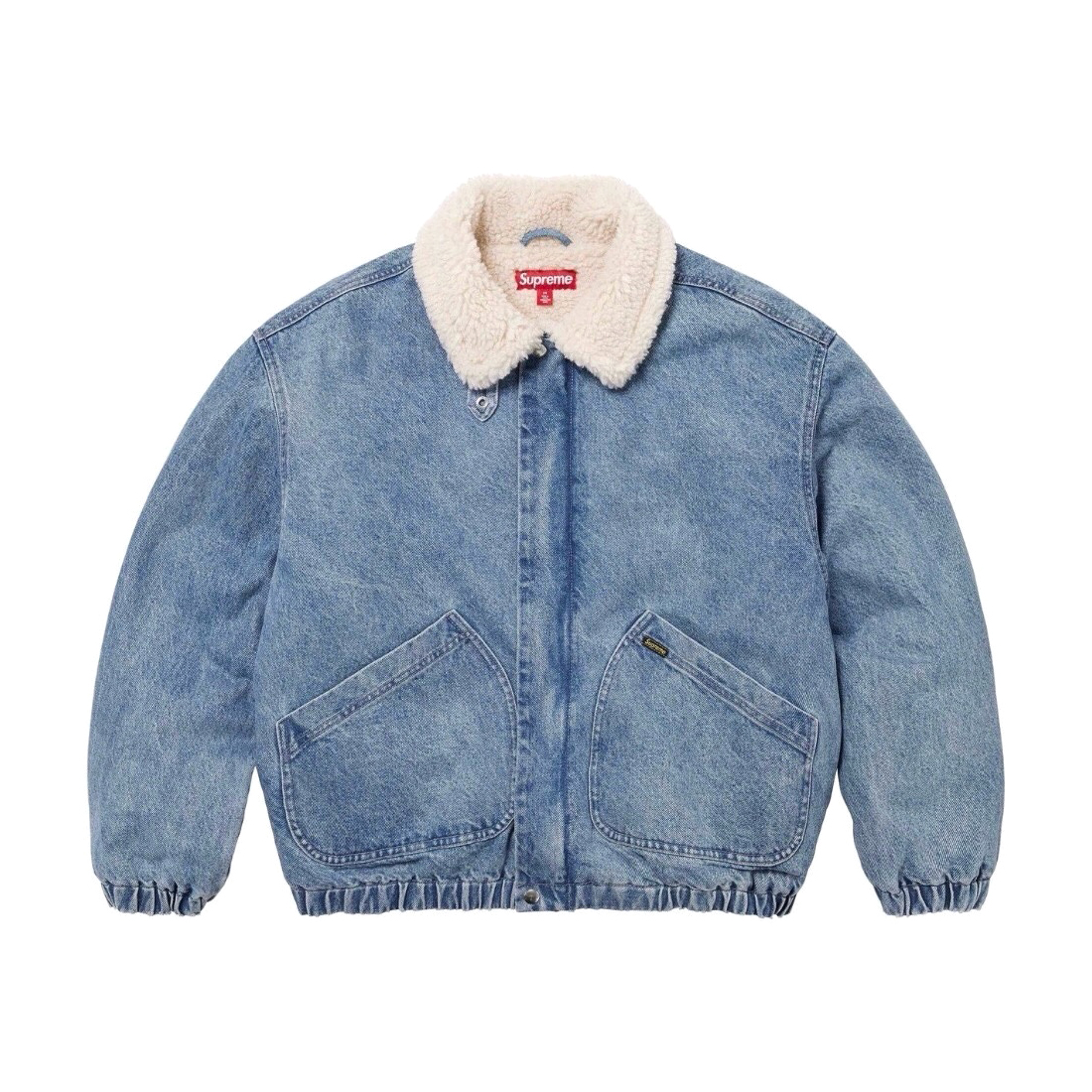 NIGO Supreme Men's And Women's Fall And Winter Solid Color Removable Hood Lamb's Wool Lining Long Sleeved Denim Jacket #nigo74563