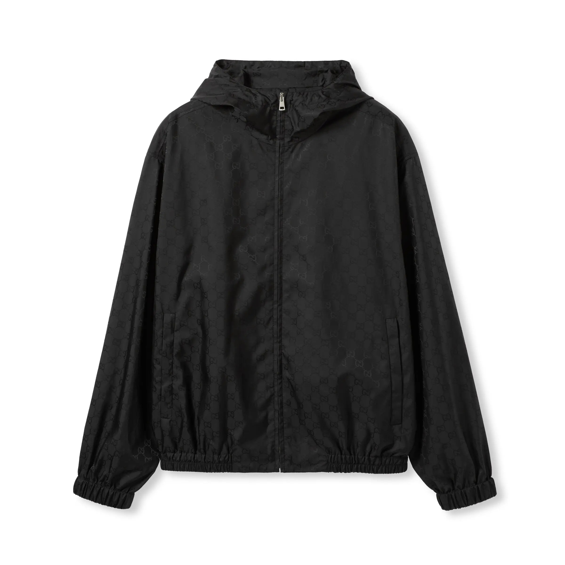 NIGO Gucci Men's Spring/Fall Fashion Casual All Over Print Double G Jacquard Tech Cotton-Blend Hooded Zipper Long Sleeve Jacket #nigo78929