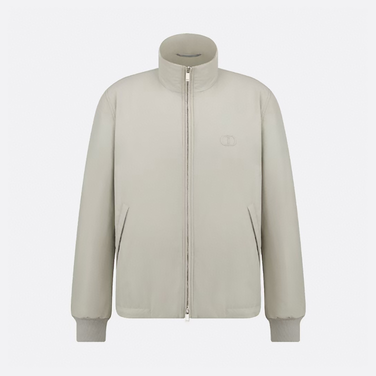 NIGO Dior Men's CD Icon Harrington Jacket Spring/Fall Solid Color Stand Collar Zipper-Front Long Sleeve Coat #nigo81575