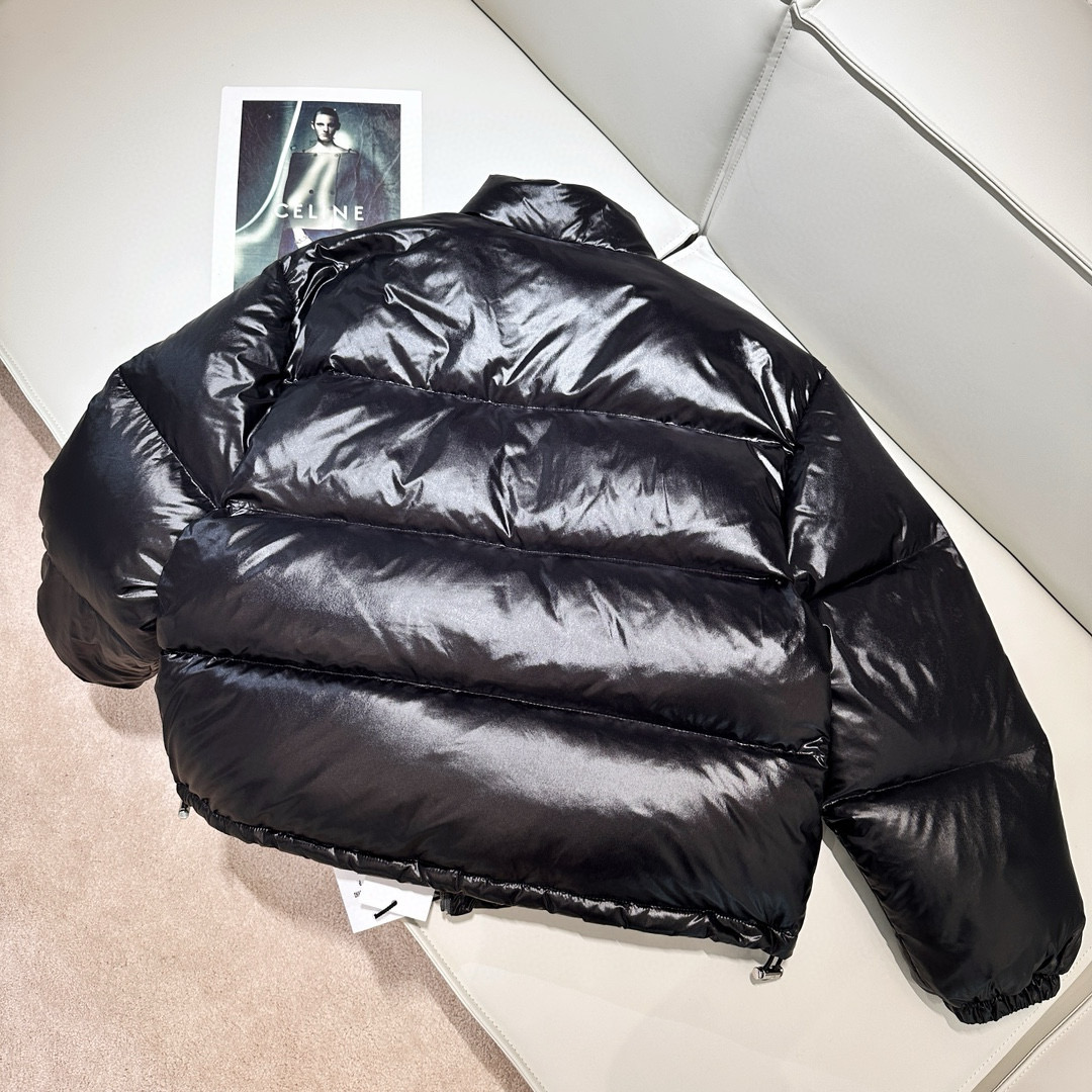 NIGO Celine Men's Women's Autumn And Winter Printed Lightweight Nylon Down Jacket Fashion Loose Casual Black Trend 90 White Goose Down Down Jacket #nigo81646