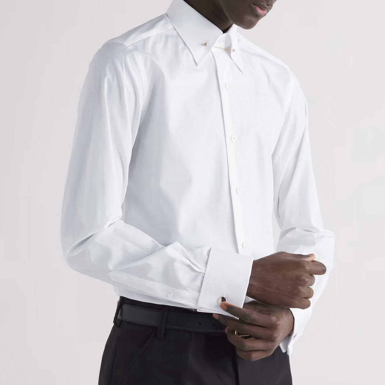 NIGO Tom Ford Men's Fashion Classic Notched Lapel Single-Breasted Premium Business Suit French Cuffs Dress Shirt #nigo78943