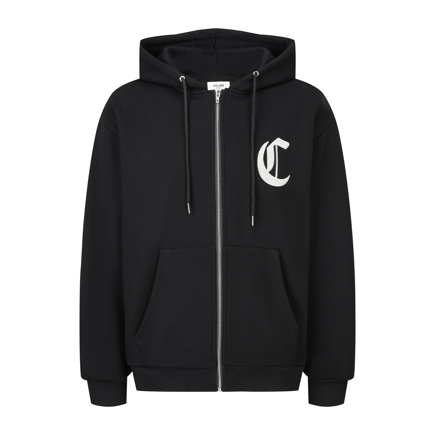 NIGO Celine Men's And Women's Spring/Fall Fashion Casual Solid-Color Embroidered Hooded Zipper Long Sleeve Jacket #nigo78939