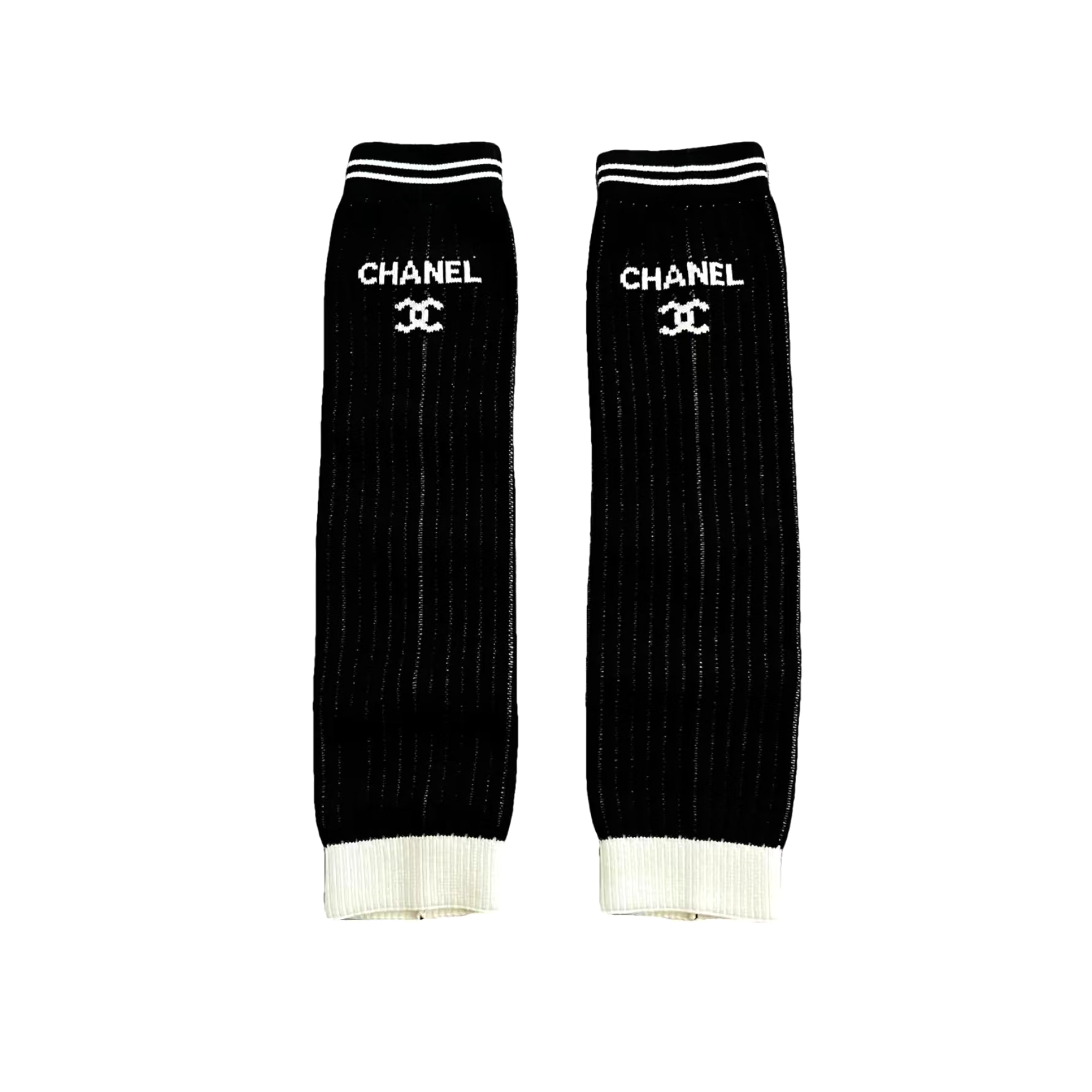 NIGO Chanel Women's Spring/Fall Fashion Classic Striped Letter Print Casual Mid Calf Socks Accessories #nigo78958