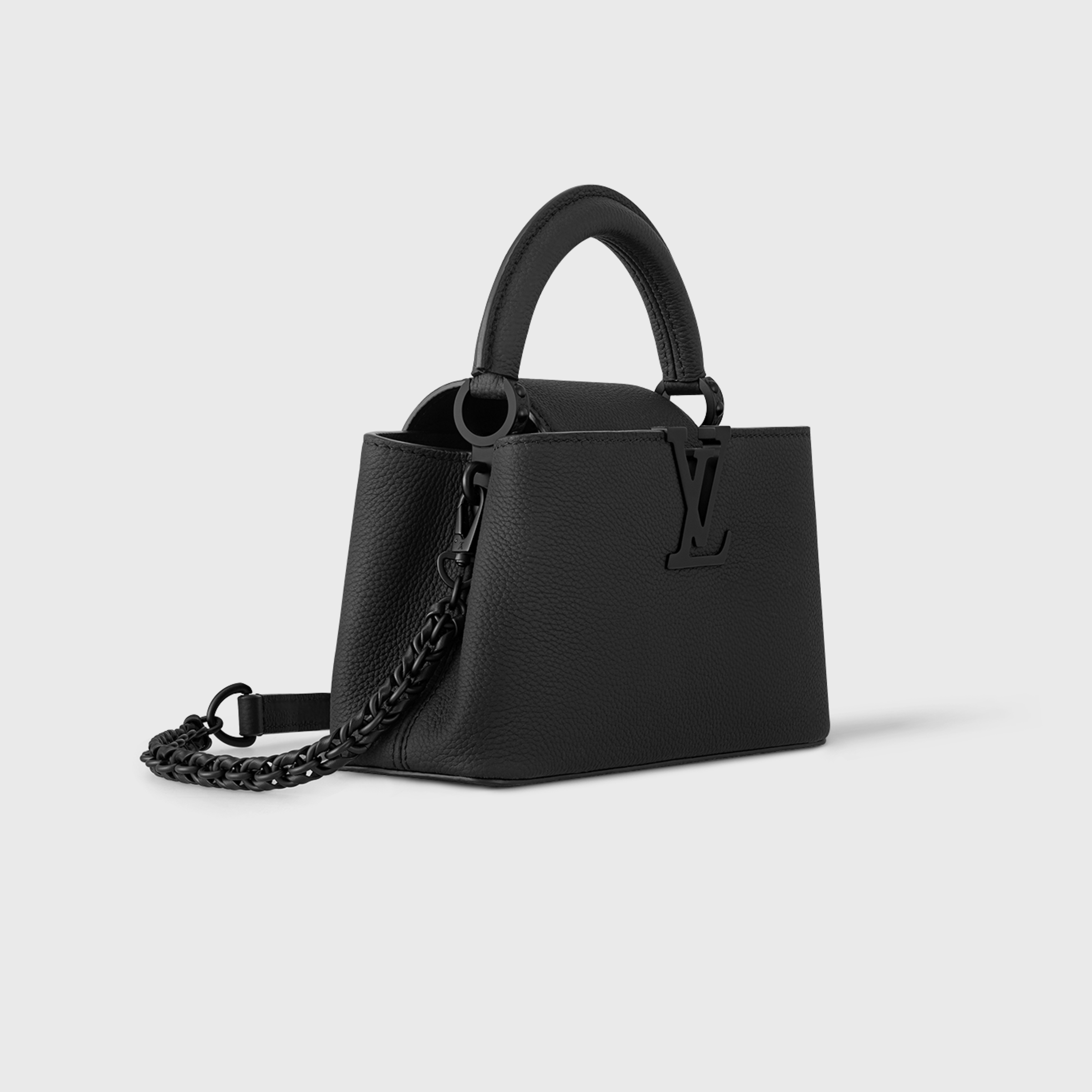 NIGO Louis Vuitton CAPUCINES EAST-WEST Women's Fashion Classic Solid Color Grain Leather Logo Handbag Shoulder Bag Bags M23955 #nigo78951