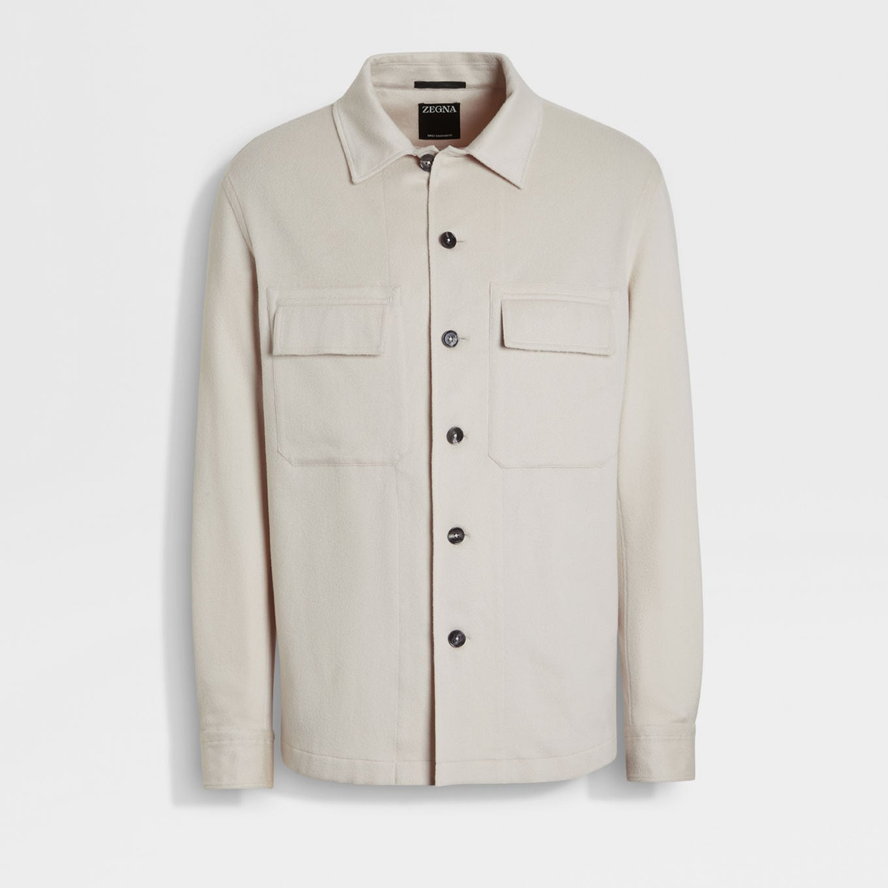 NIGO Ermenegildo Zegna Oasi Cashmere Alba Shirt Jacket Men's Luxury Solid Color Temperament Wool Shirt Fashion Casual Lapel Single Breasted Shirt Jacket Ngvp #nigo2493