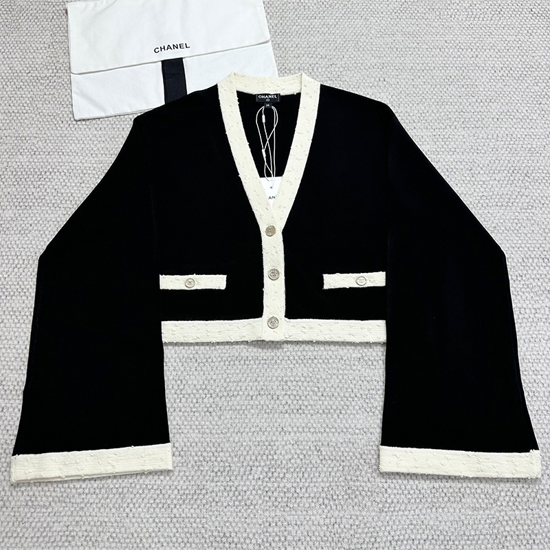 NIGO Chanel Women's Spring/Fall V-Neck Single-Button Solid Color Long-Sleeve Knit Cardigan Ngvp #nigo2523