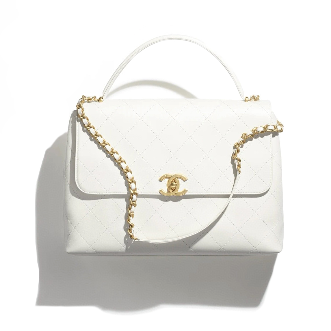 NIGO Chanel Women's Fashion Classic Solid Color Diamond Quilted Handle Top Closure Briefcase Chain Bag Bags #nigo78965