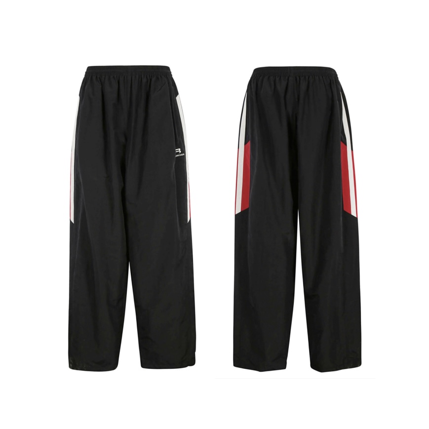NIGO Balenciaga Men's Spring/Fall Fashion Casual Color Block Elastic Waist Side Pocket Zipper Relaxed Fit Sweatpants Pants #nigo78984